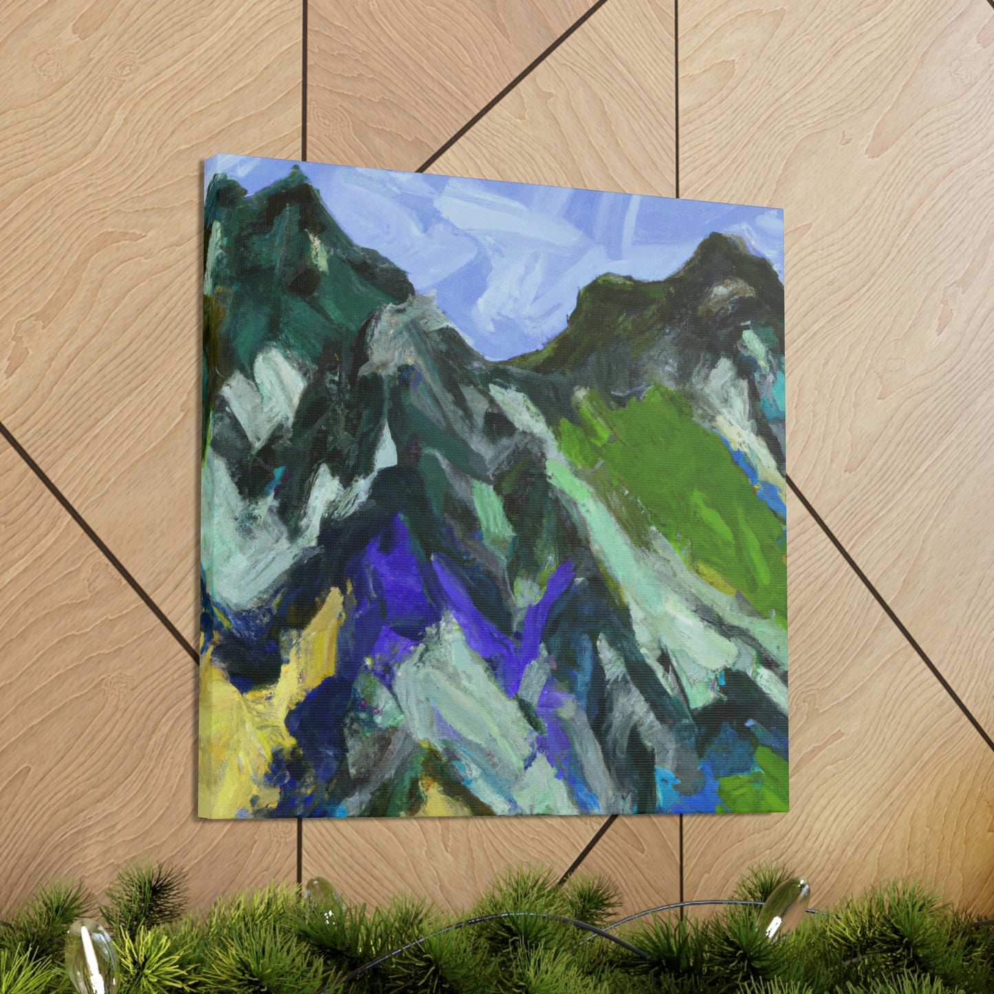 "Mountainous Abstract Vision" - Canvas