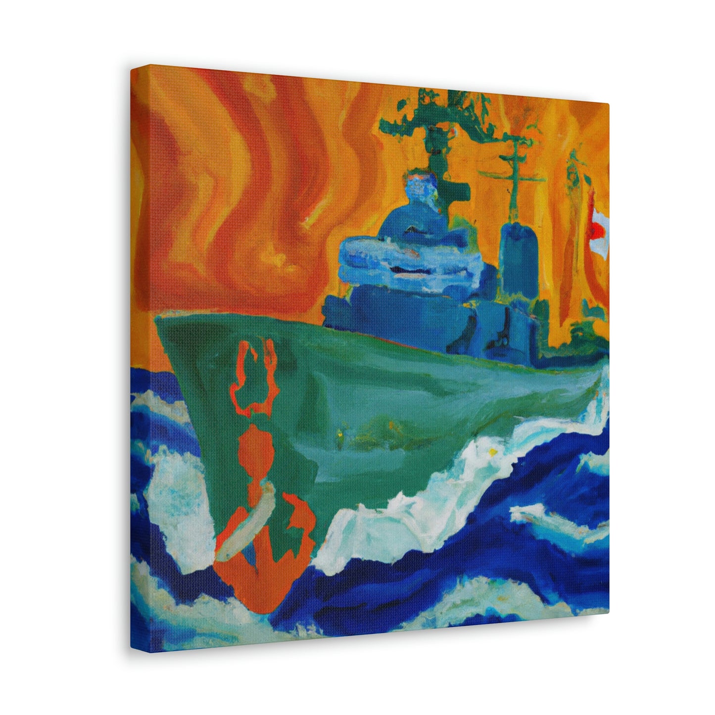 Marine Fauvist Sunset - Canvas