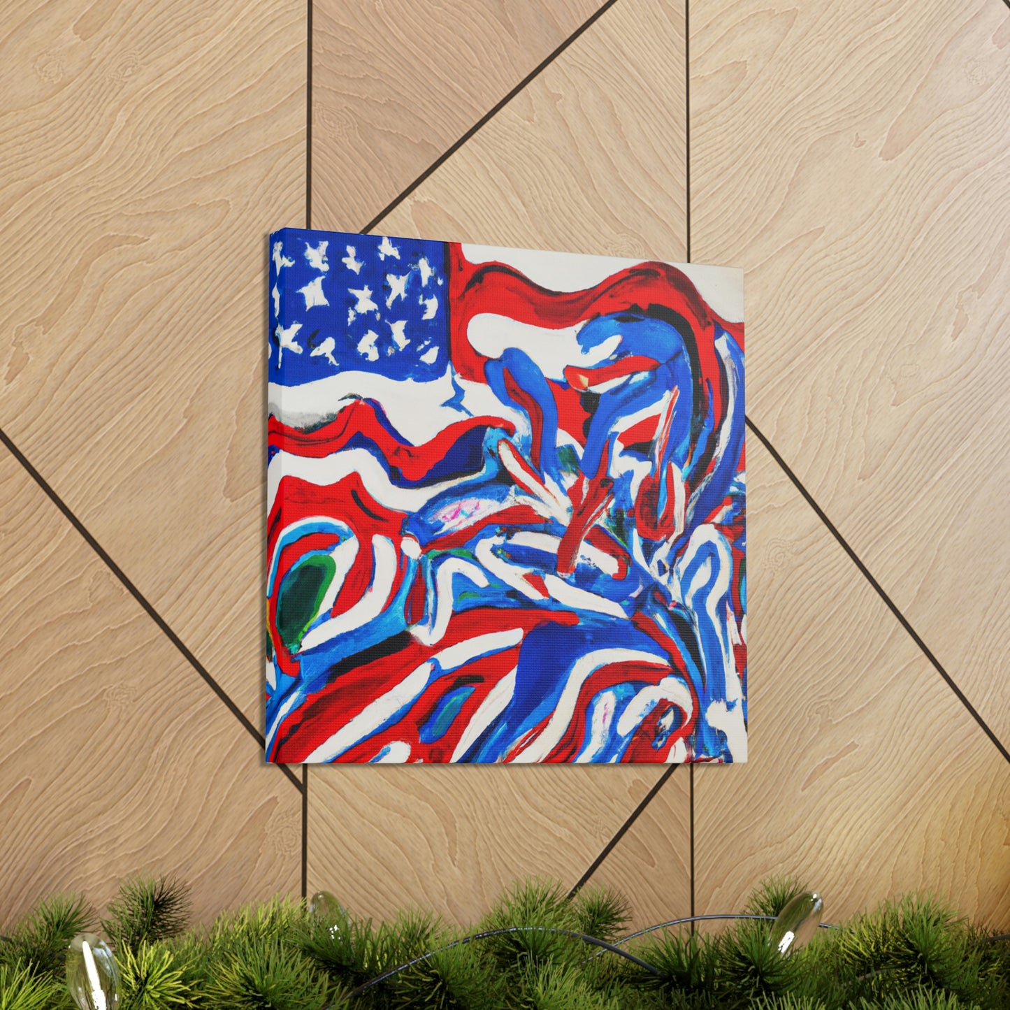 "Flag of Dreams Unfurled" - Canvas