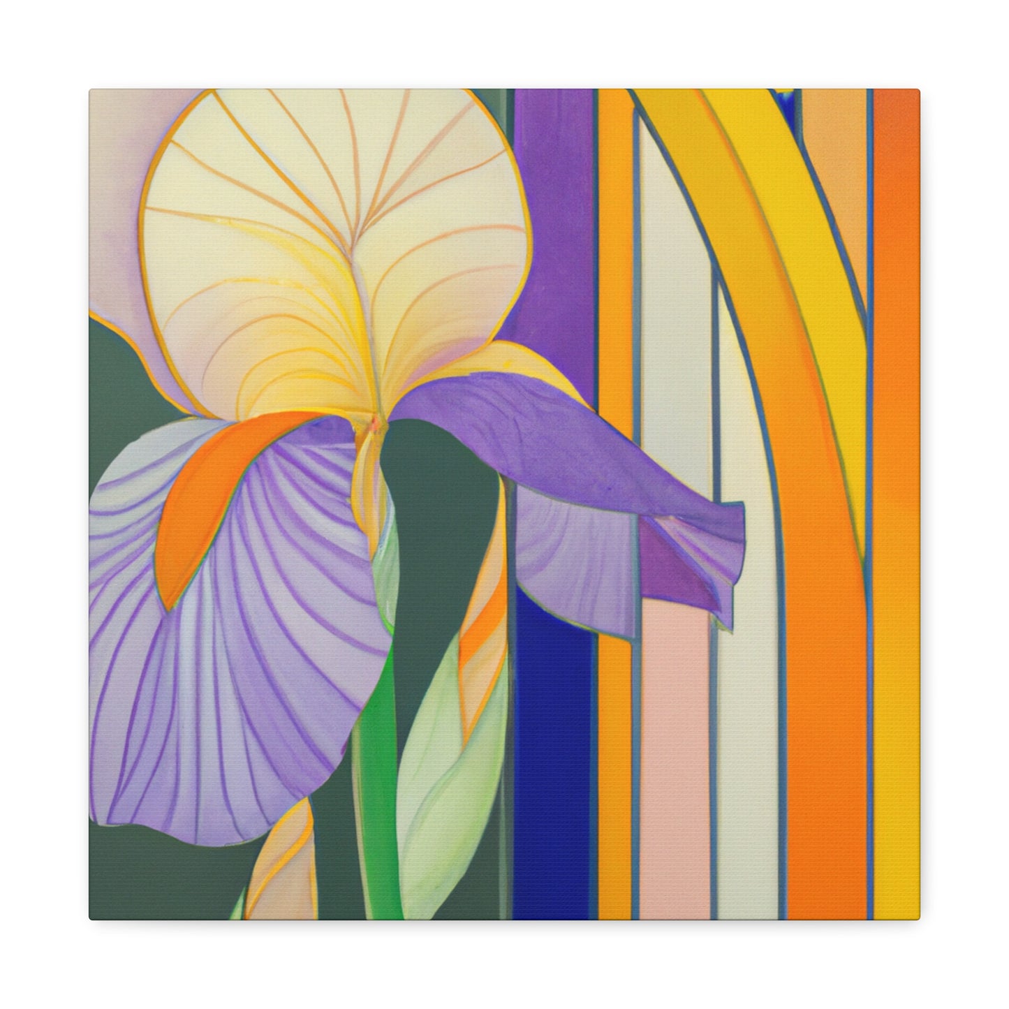 "Indomitable Iris Radiance" - Canvas