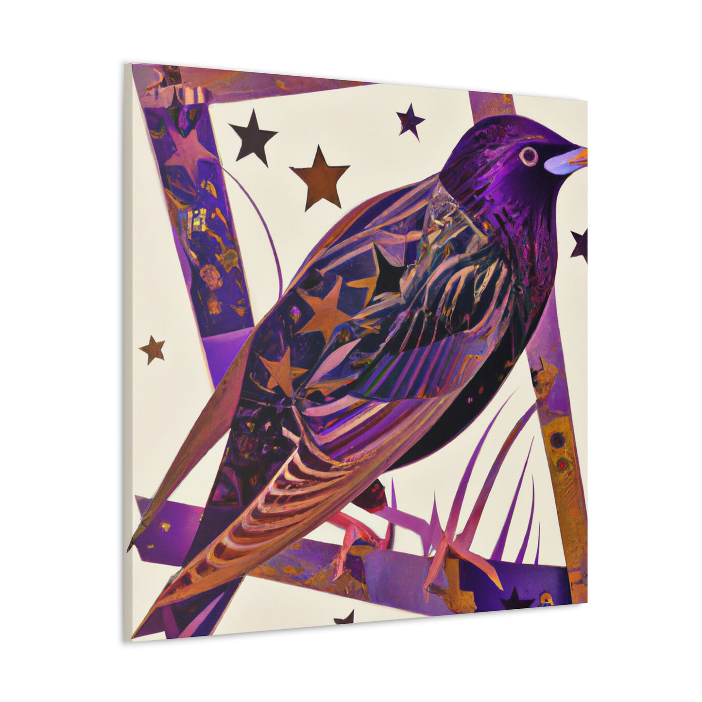 "Starling Art Deco Dream" - Canvas