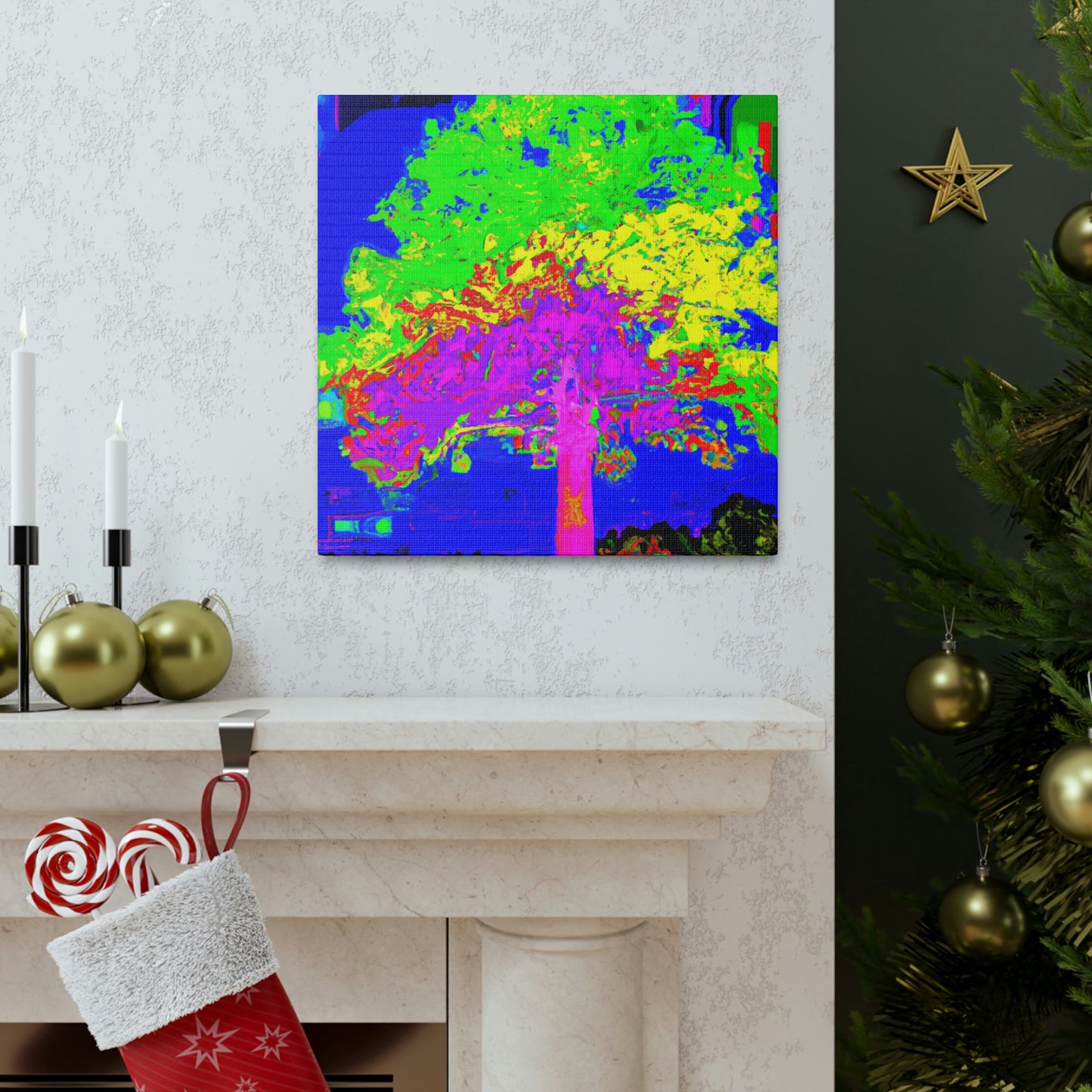 Oak Tree Expressionism. - Canvas