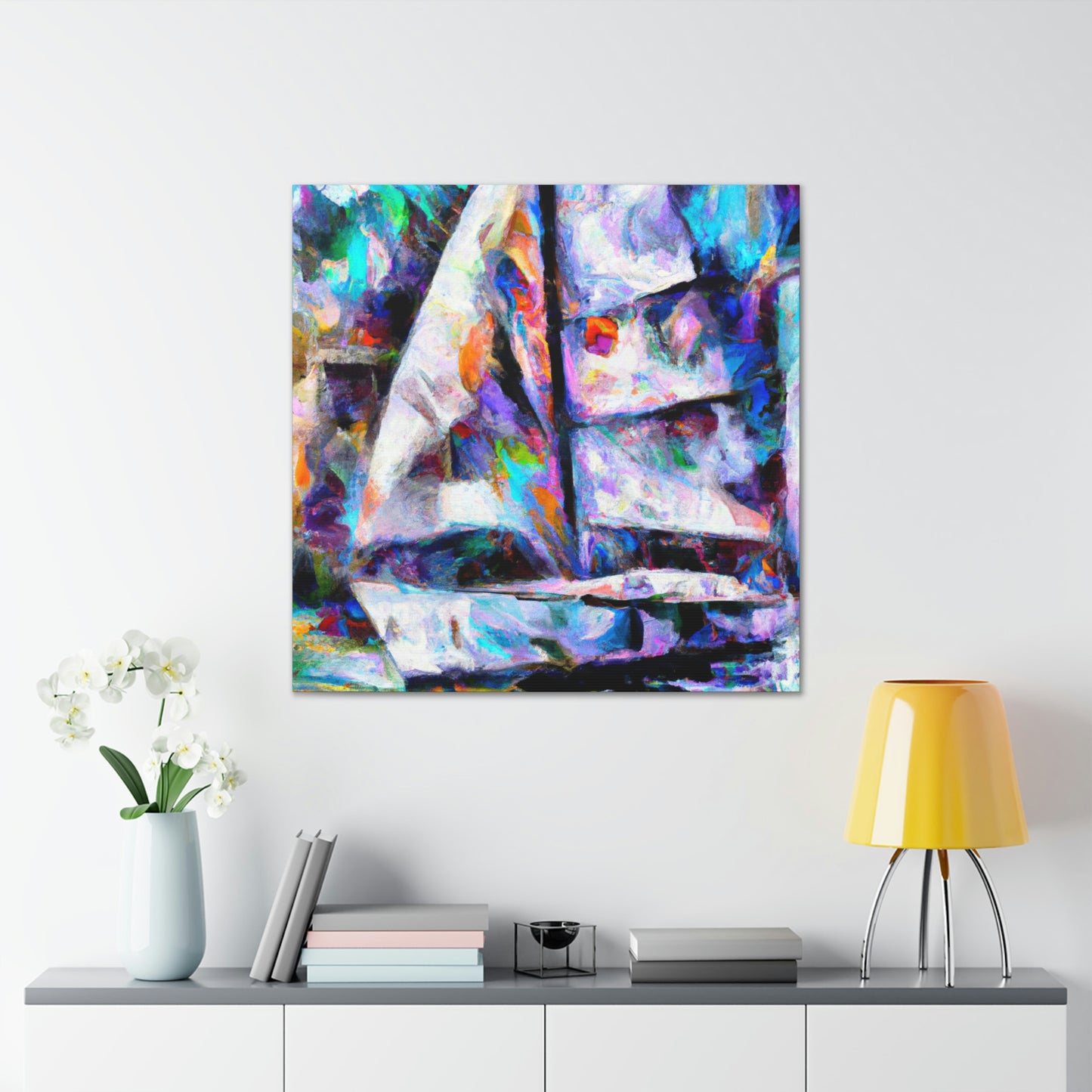 Sailboat in Abstraction - Canvas