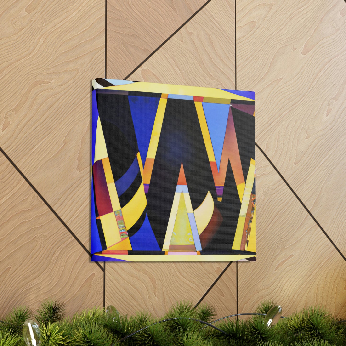 "Gleaming Wishes Art Deco" - Canvas