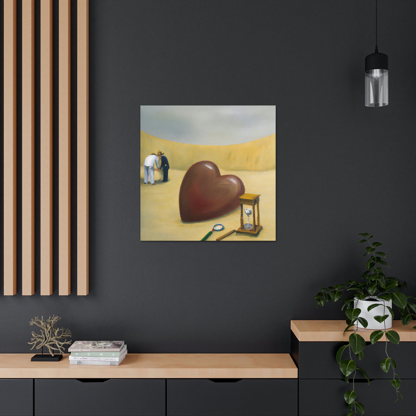 "Heart in the Sandscape" - Canvas