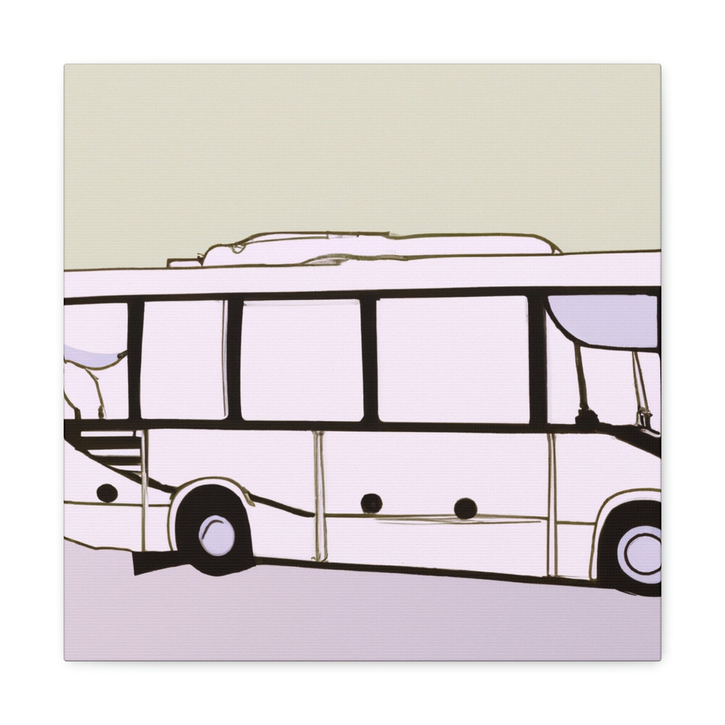 "Bus of Minimalism" - Canvas