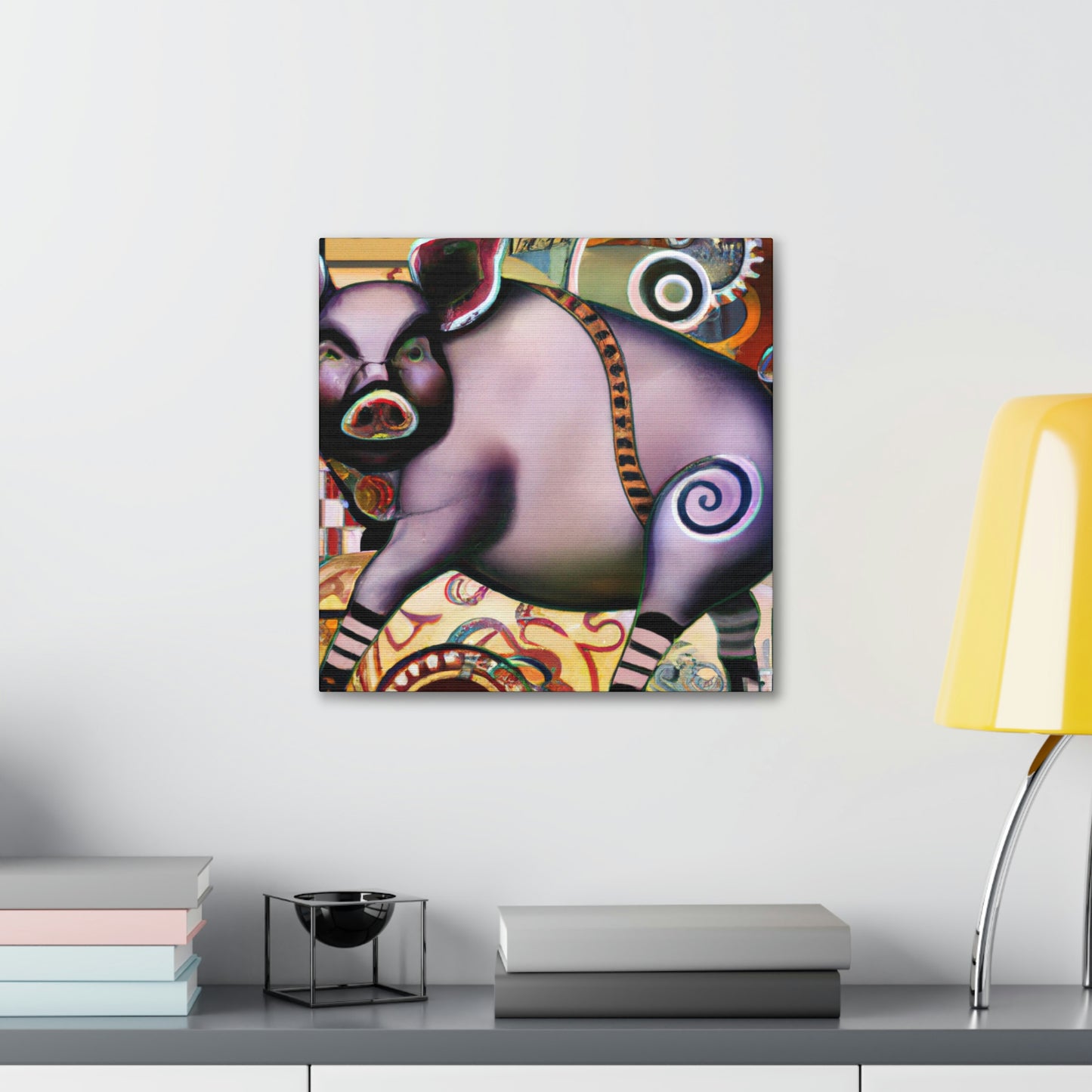 Pig of Affluence. - Canvas