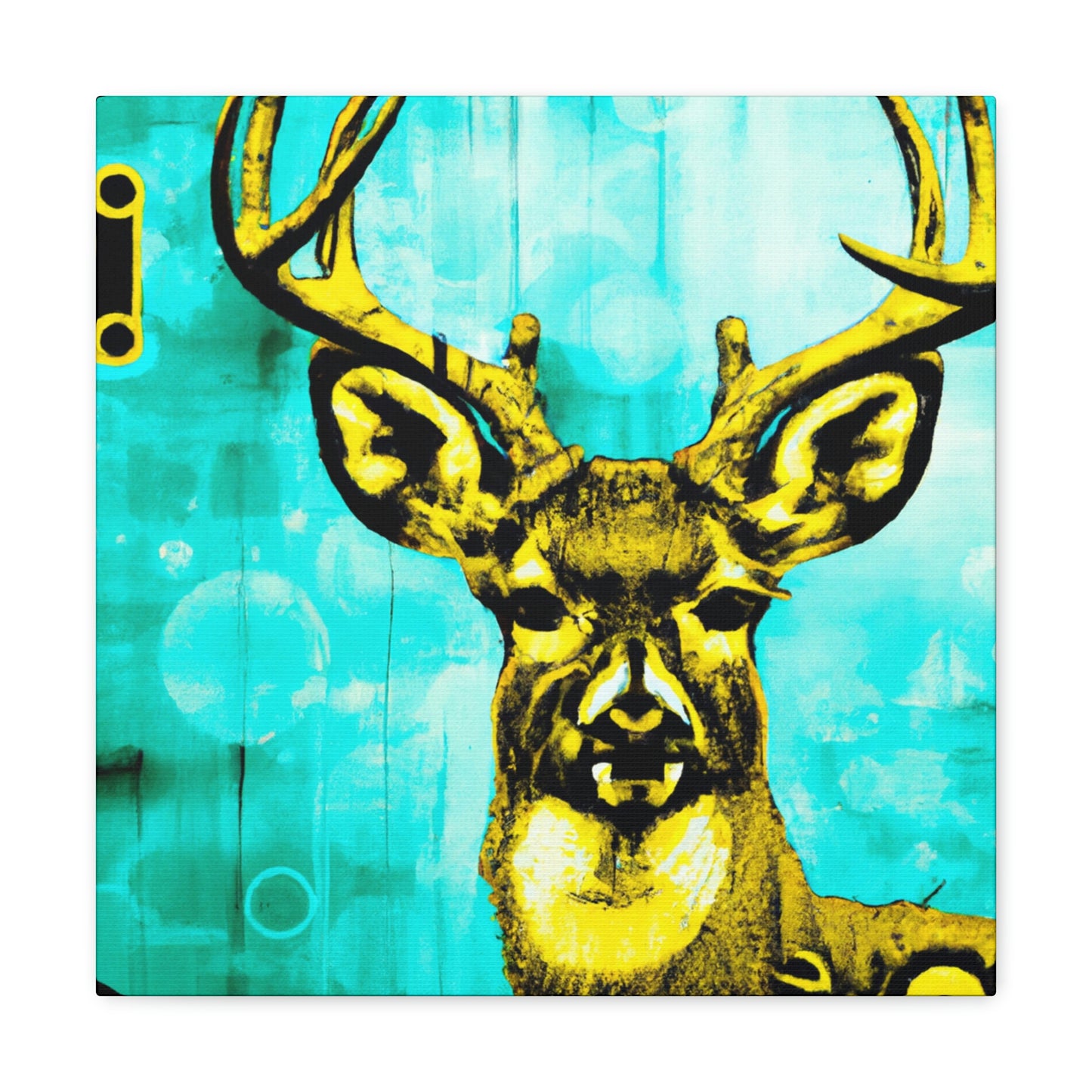 "Deer on a Steam Train" - Canvas