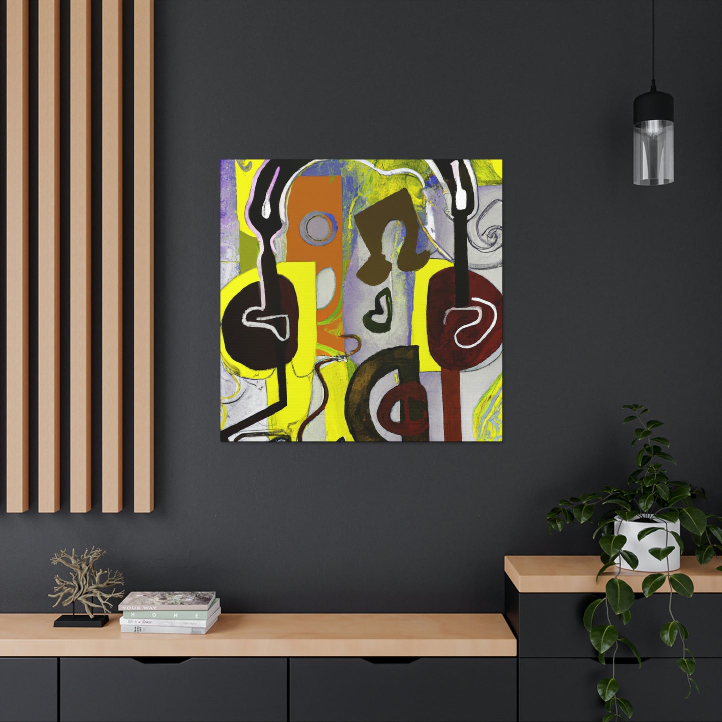 Headphones in Harmony - Canvas