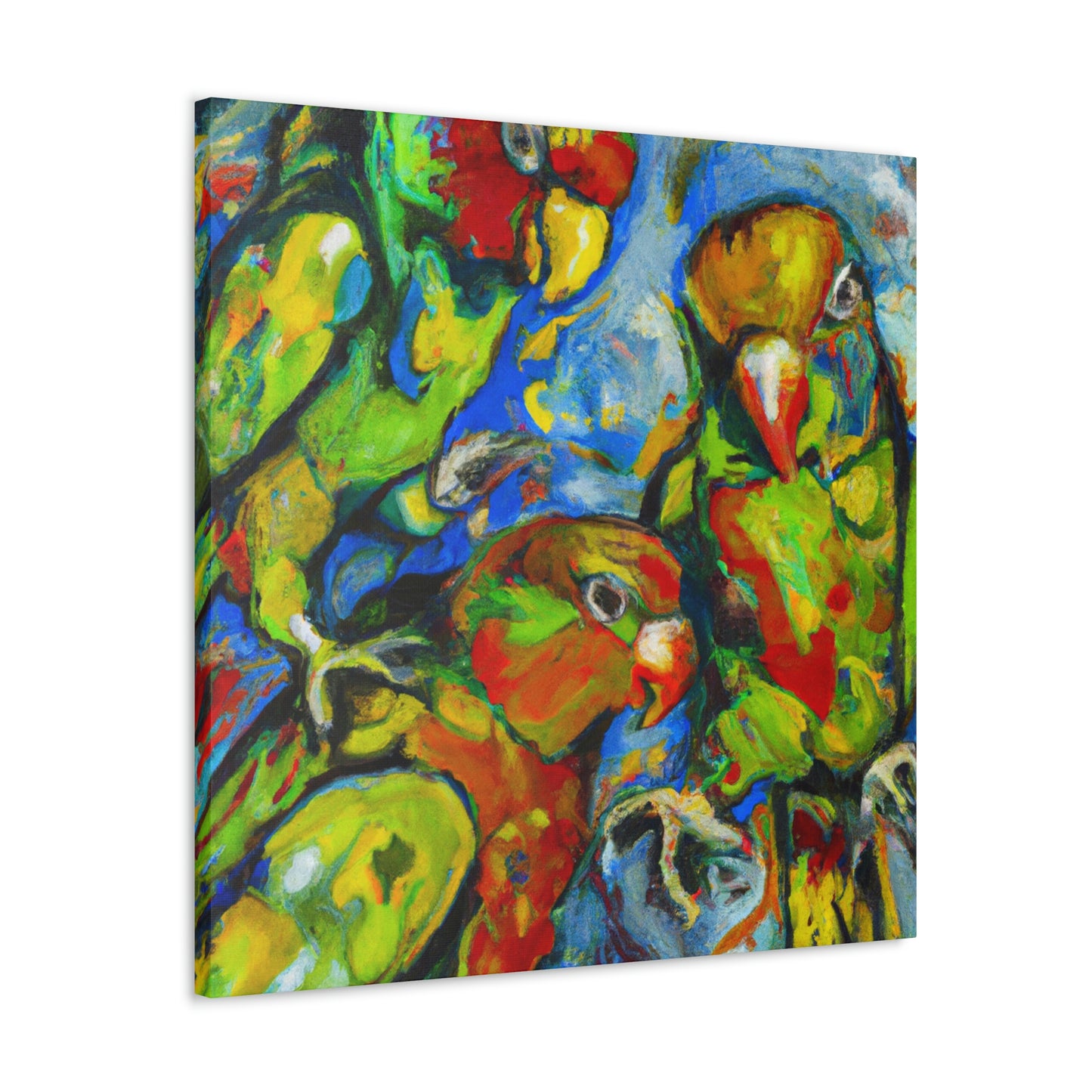 "Conures in a Dreamscape" - Canvas