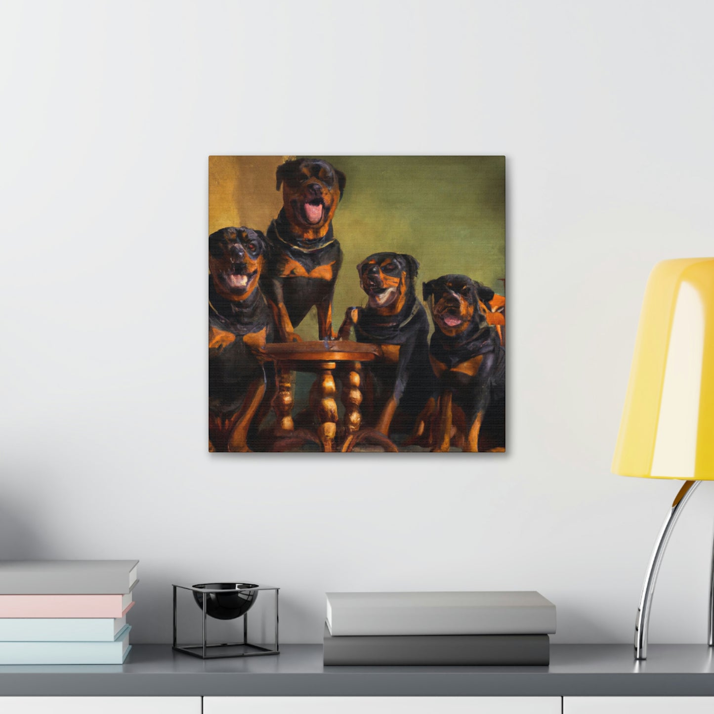 A Rottweiler's Regard - Canvas