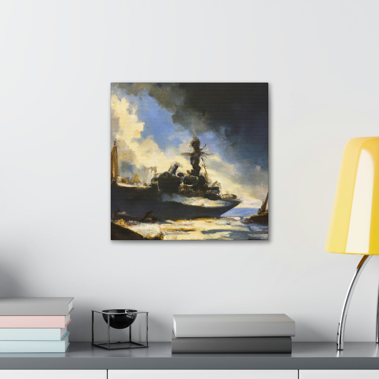 "Seascape in Sunrise Glow". - Canvas