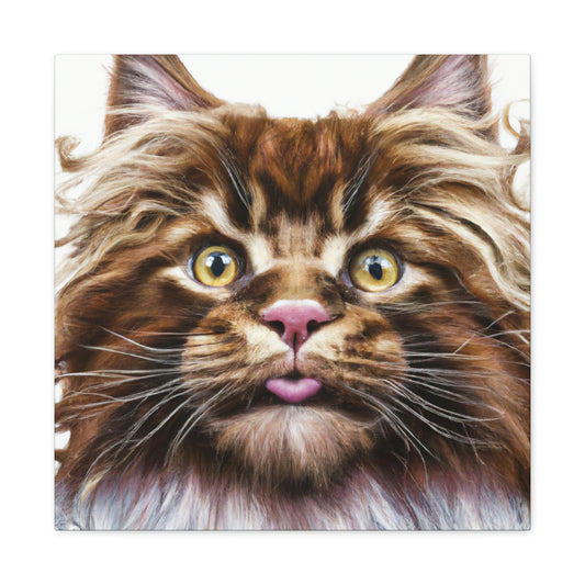 "Majestic Maine Coon" - Canvas