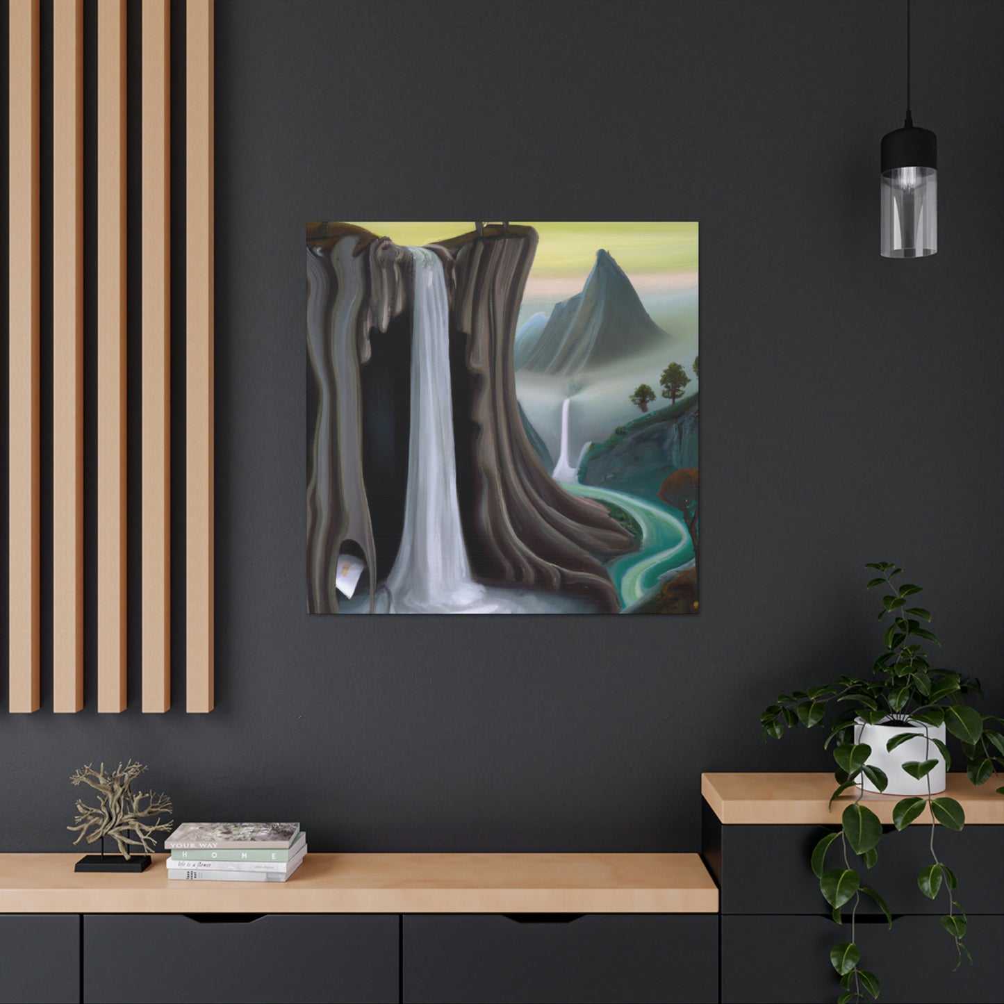 Escape the Waterfall Dream - Canvas