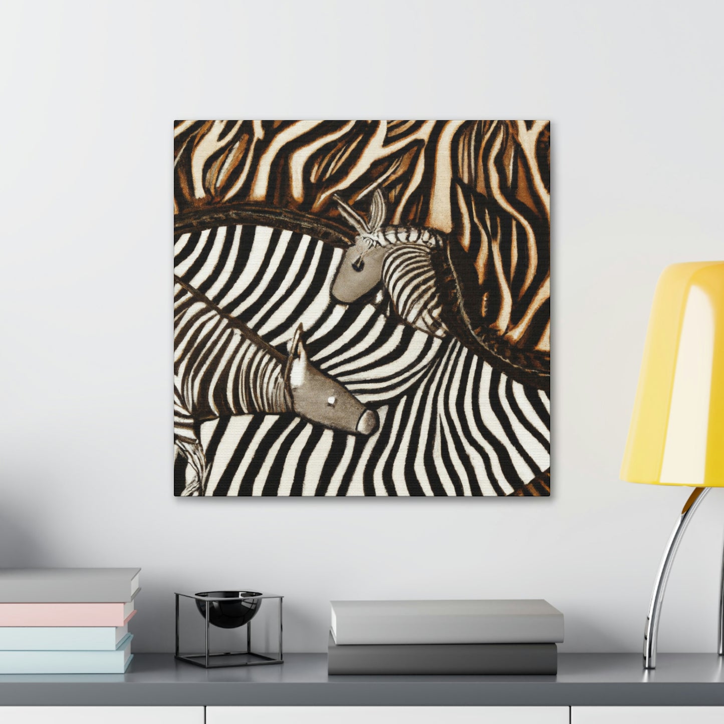 Zebra in Art Deco - Canvas