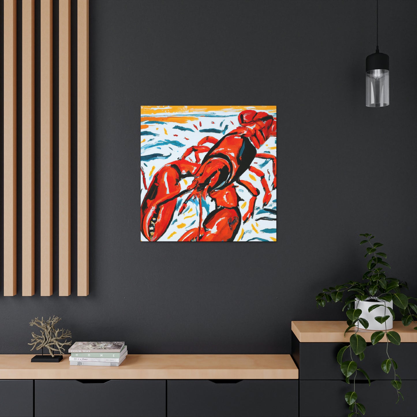 Lobster in Expressionism - Canvas