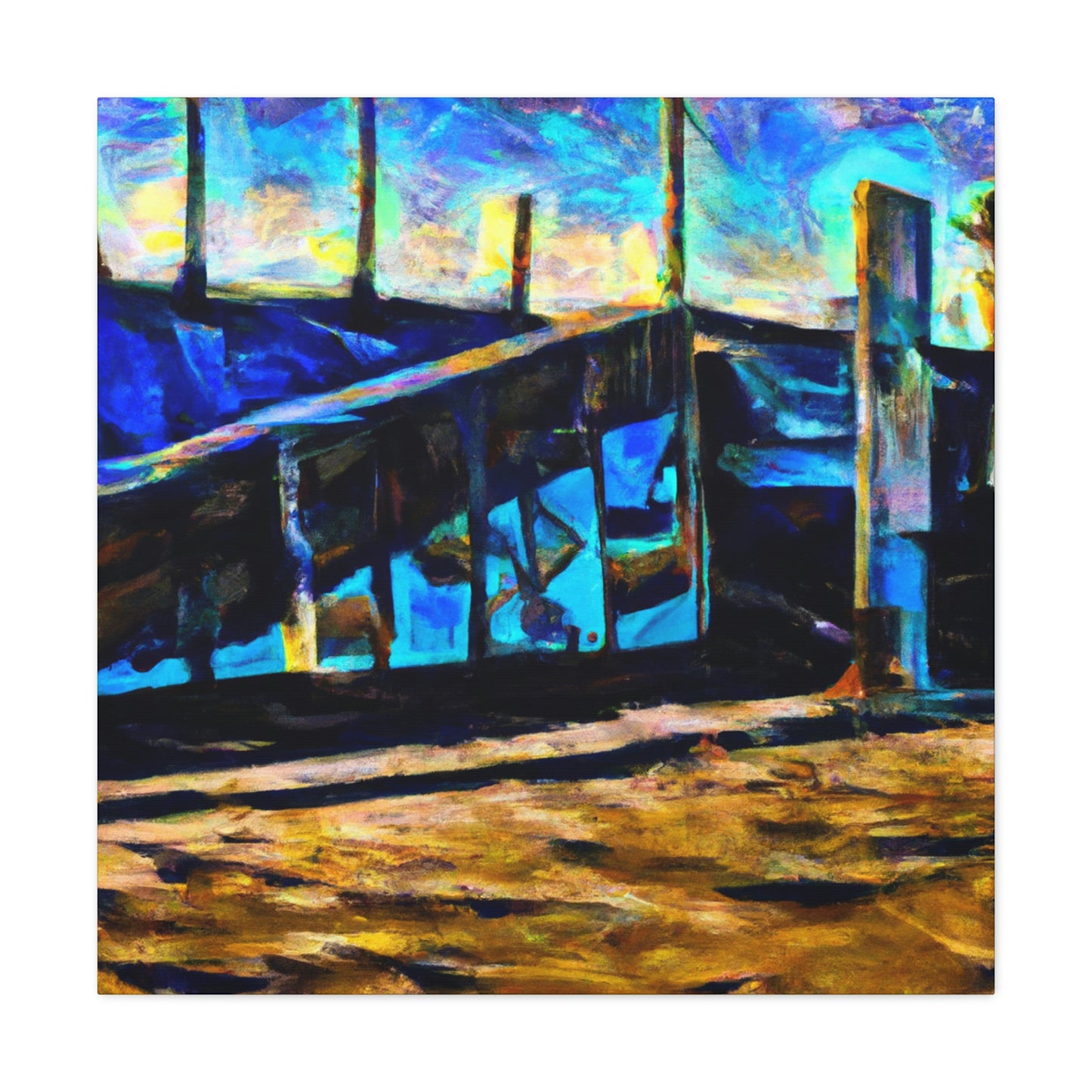 "Seawall at Sunrise" - Canvas