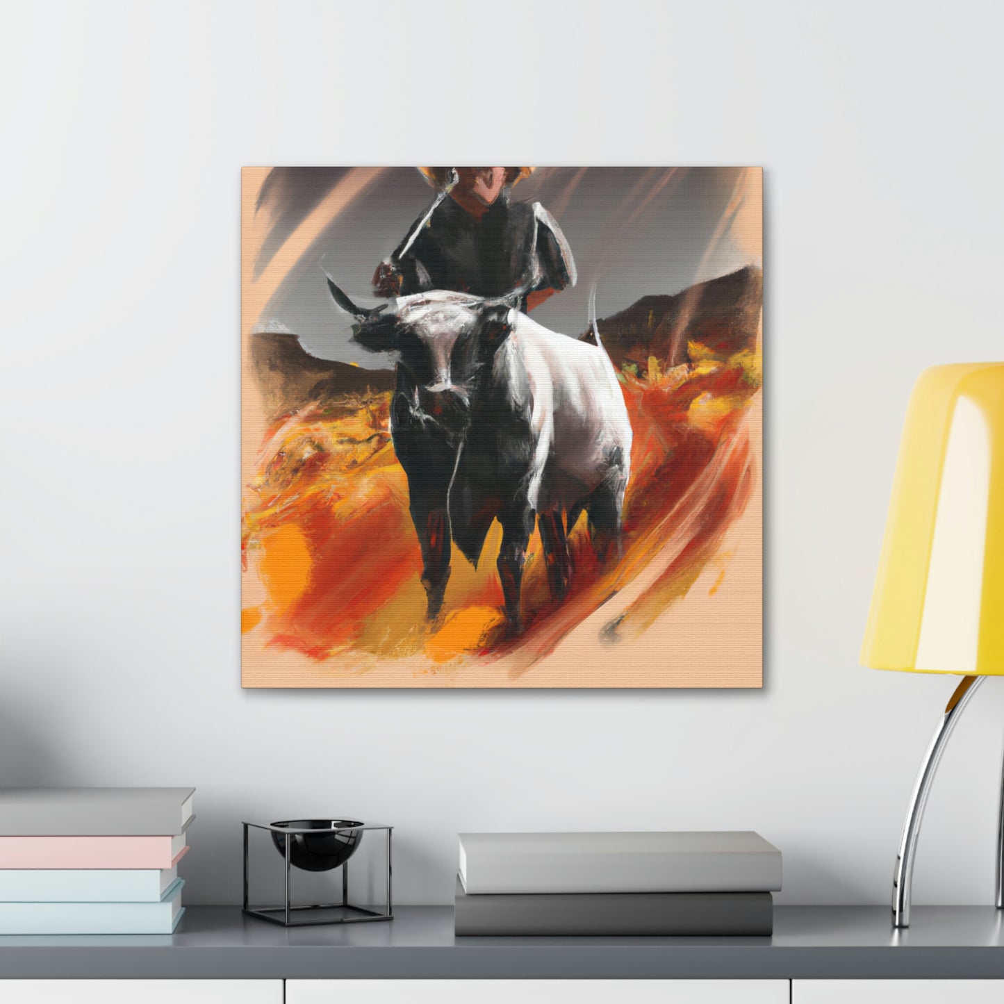 Cattle Branding Landscape - Canvas