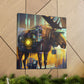 Moose in Steampunk Gear - Canvas