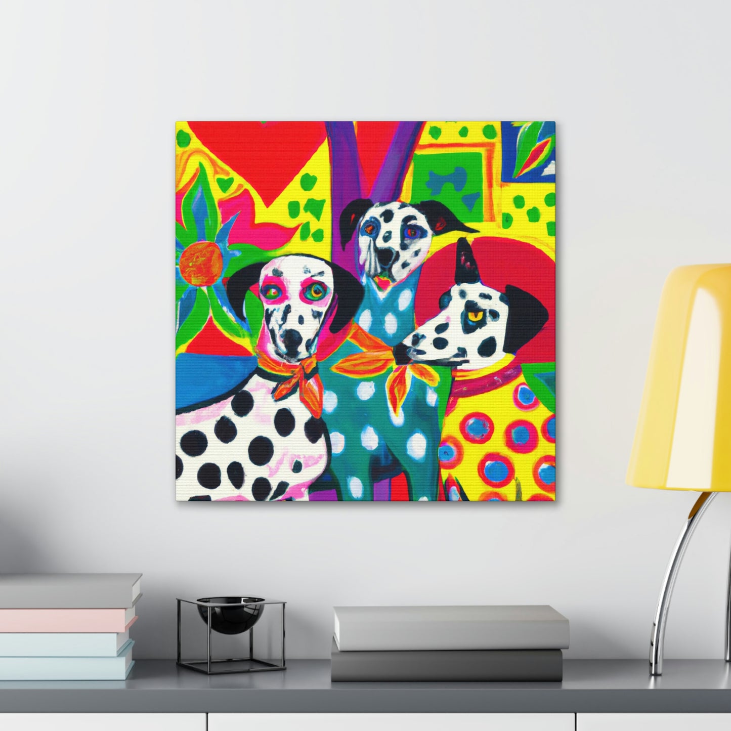 "Dalmatian in Deco" - Canvas