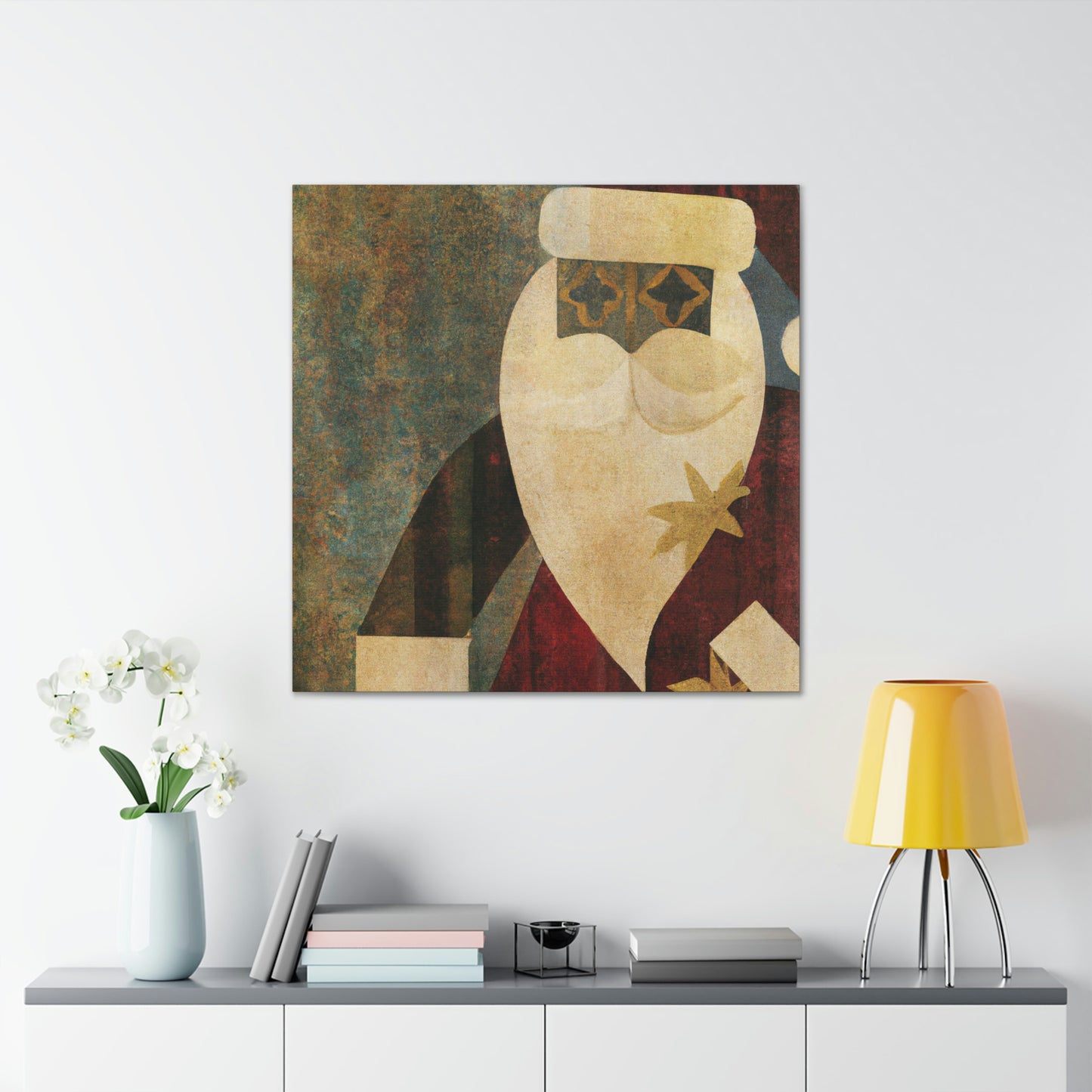 Santa's Art Deco Dream - Canvas