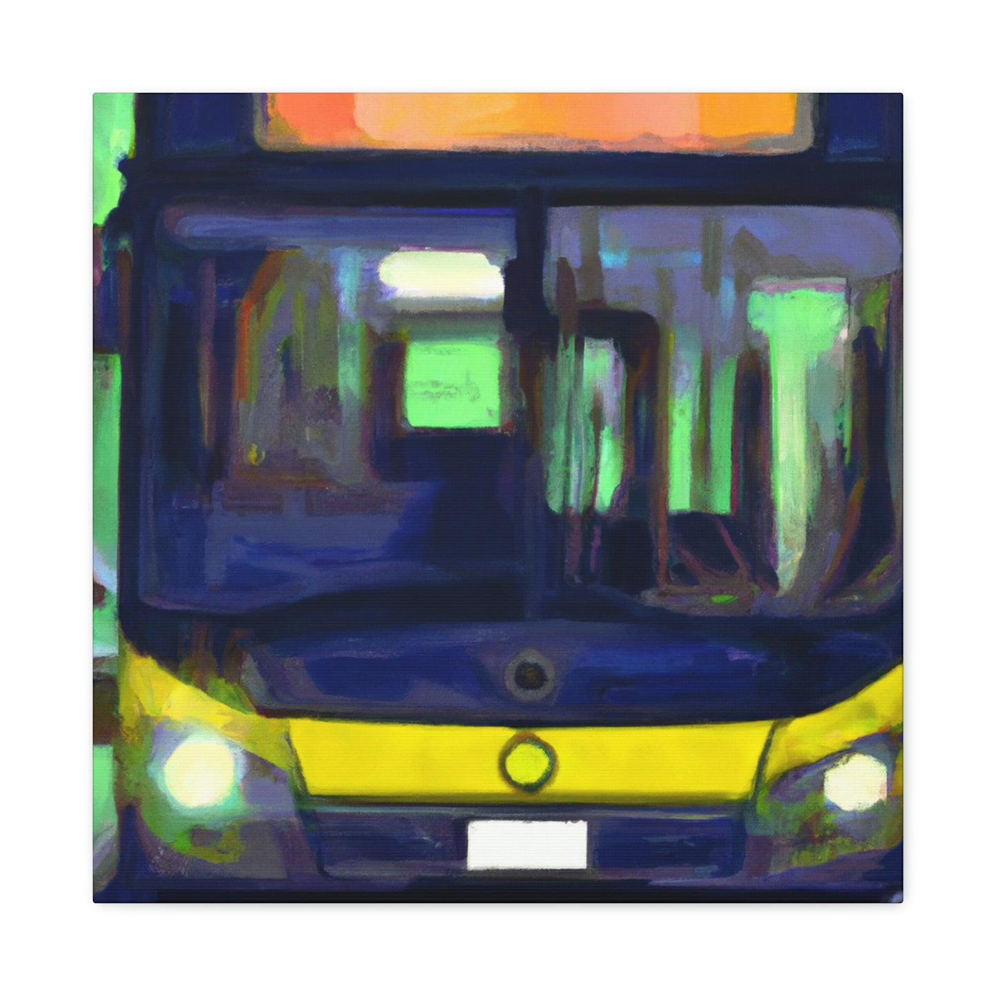 Bus on the Move - Canvas