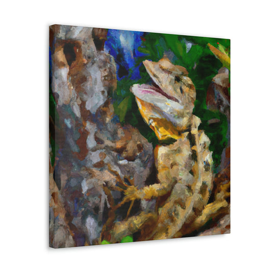 "Lively Lizard Landscape" - Canvas