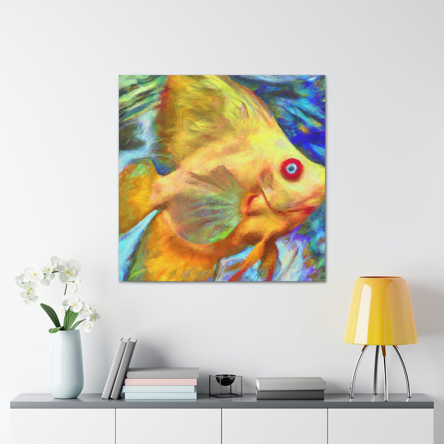 "Angelic Fish Dreamscape" - Canvas