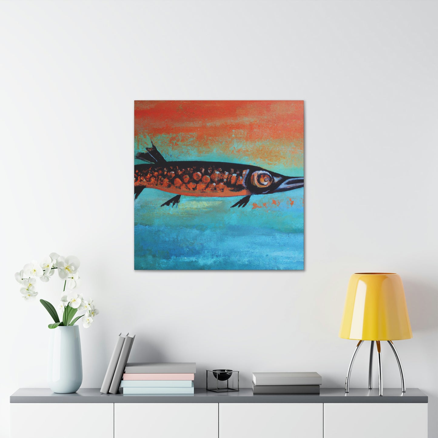 "Barracuda Abstractive Scene" - Canvas