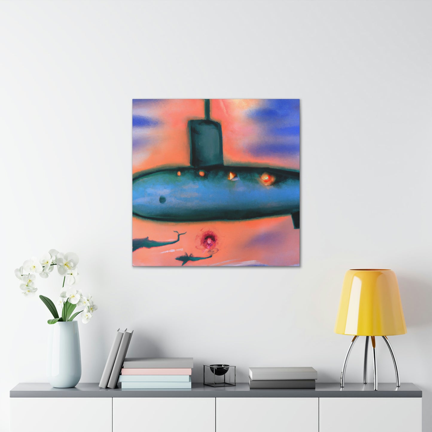 "Submarine in Expressionism" - Canvas