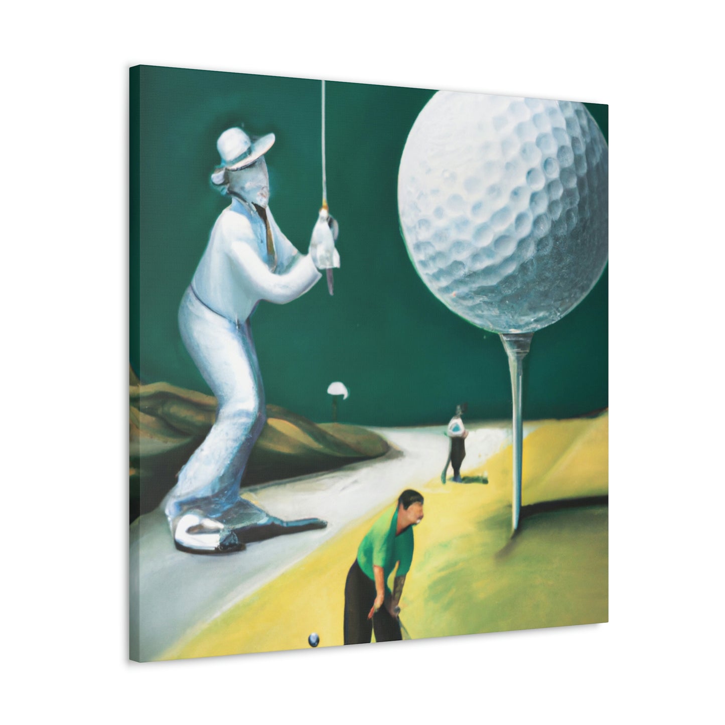 Golfing Through Dreamland - Canvas