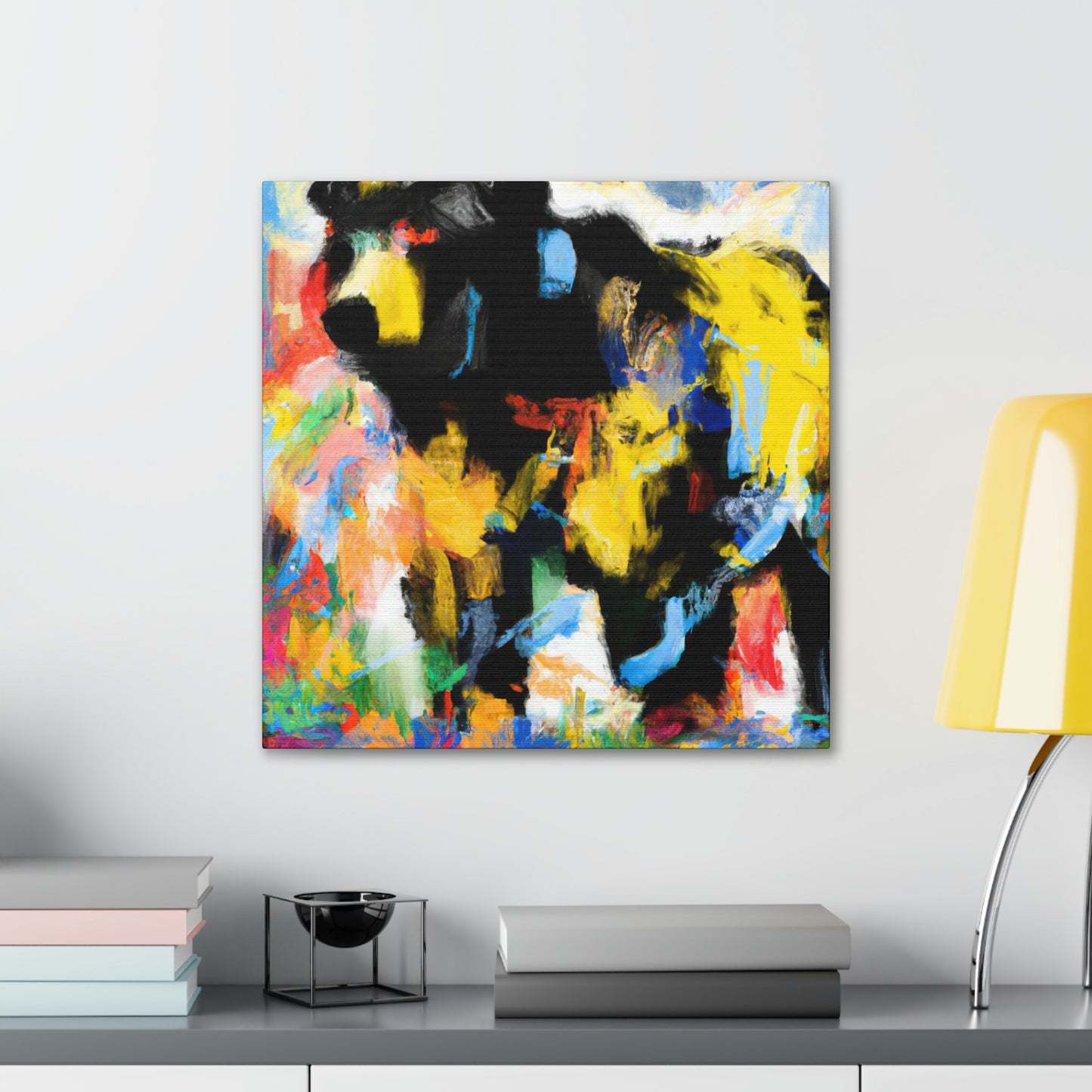 Black Bear Expressionism - Canvas