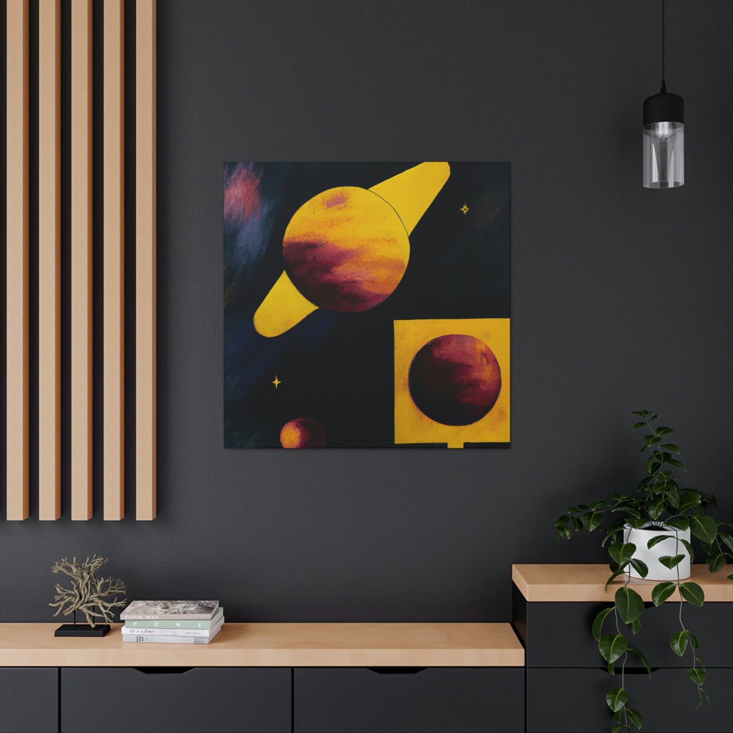 "Pluto, Planetary Enigma" - Canvas