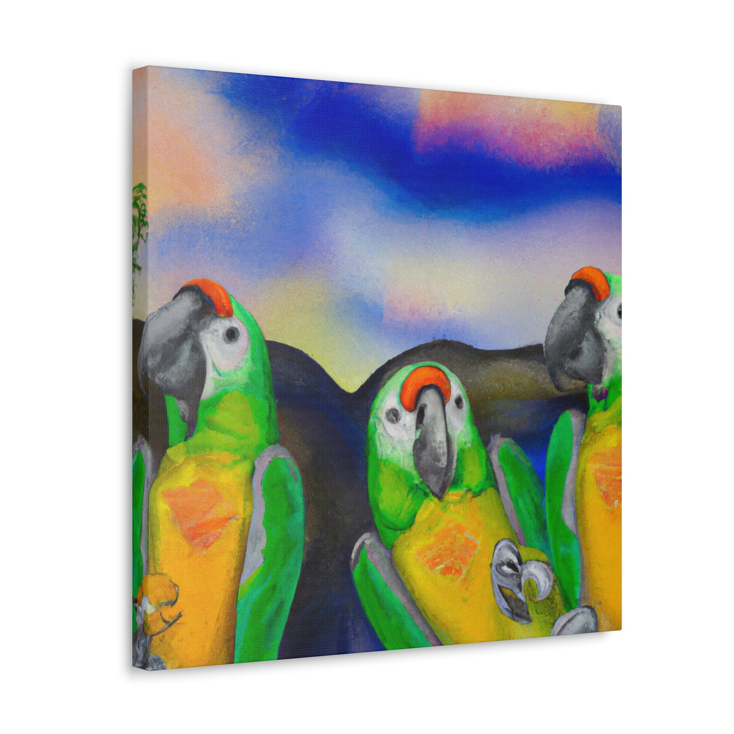 Parrots of Paradise Surreal - Canvas