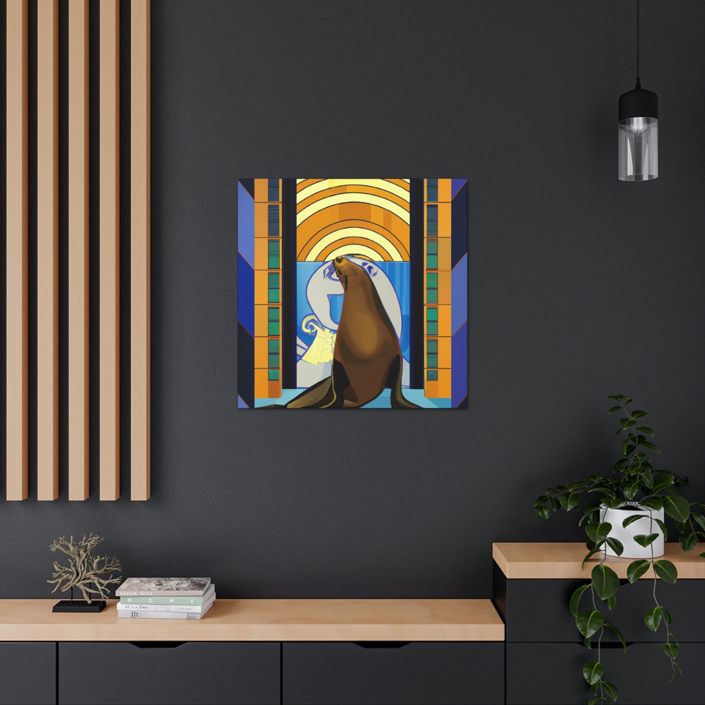 "Lion of the Waves" - Canvas