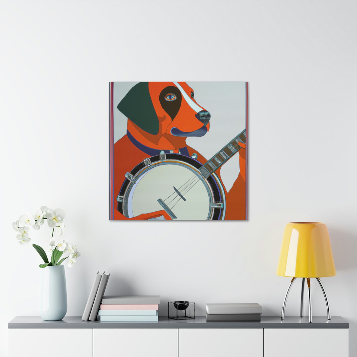 "Banjo's Glittering Strum" - Canvas