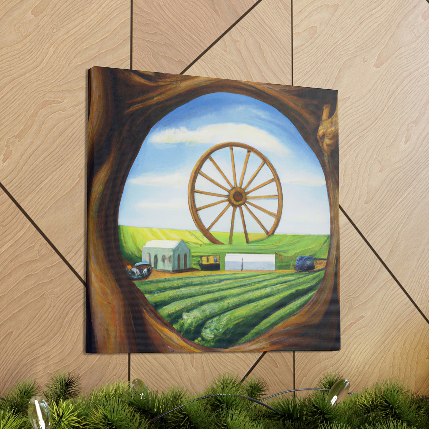 Revolutionary Wagon Wheel - Canvas