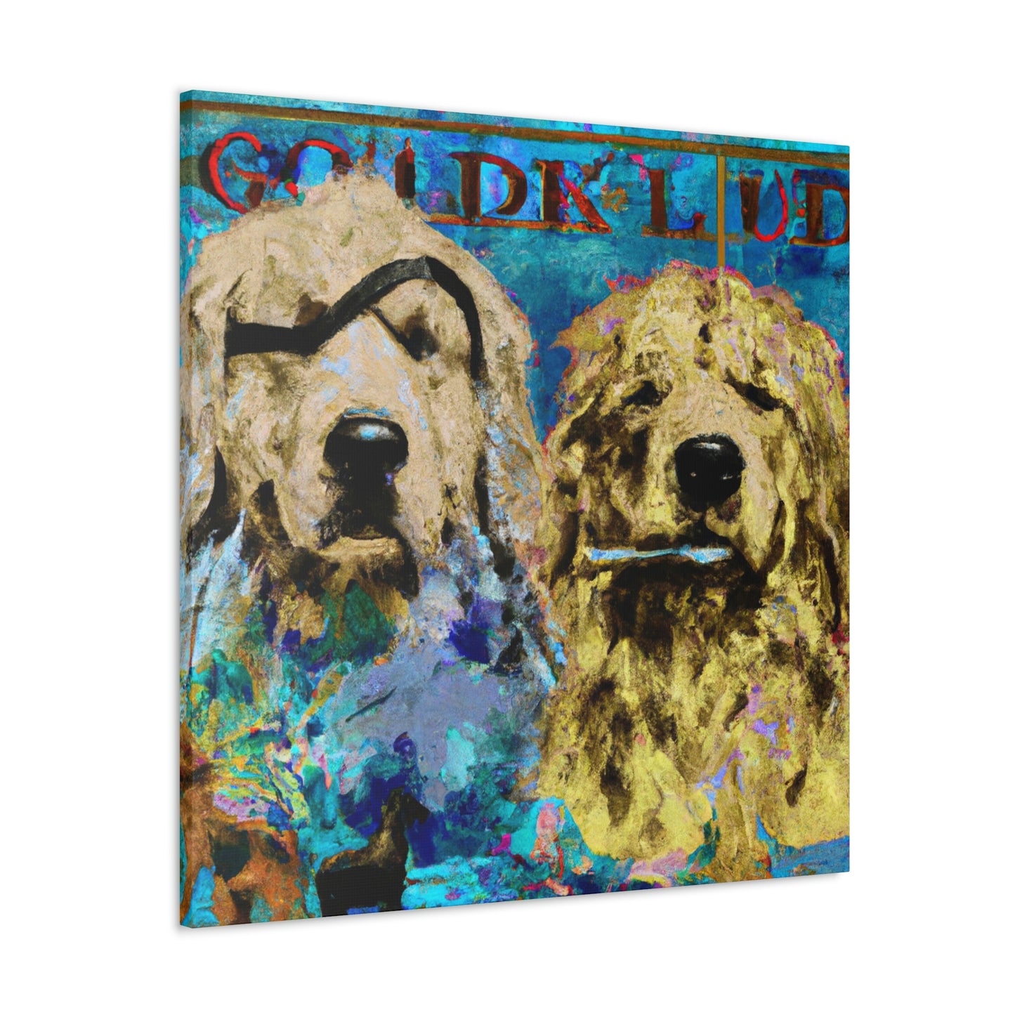 "Golden Retriever Repose" - Canvas