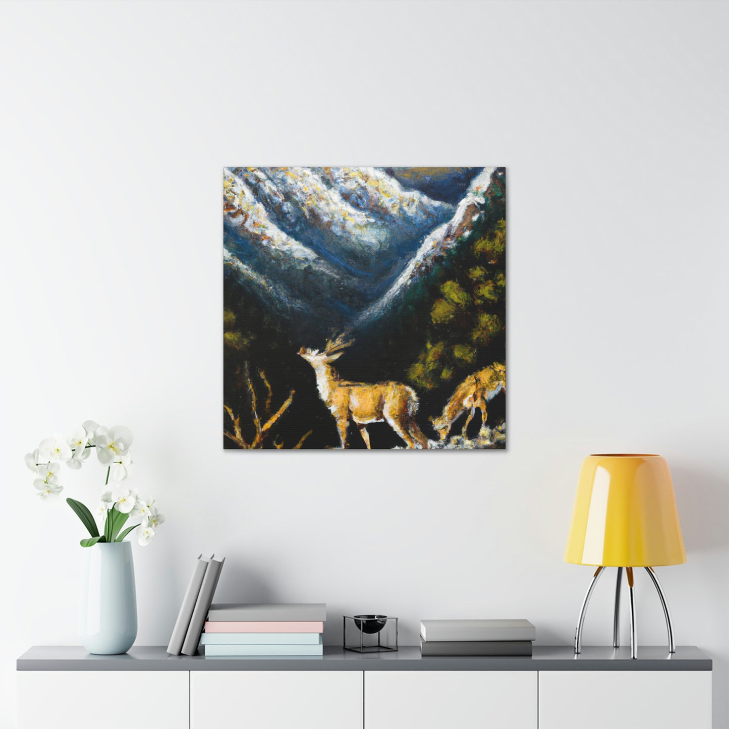 “Deer In Expressionism” - Canvas