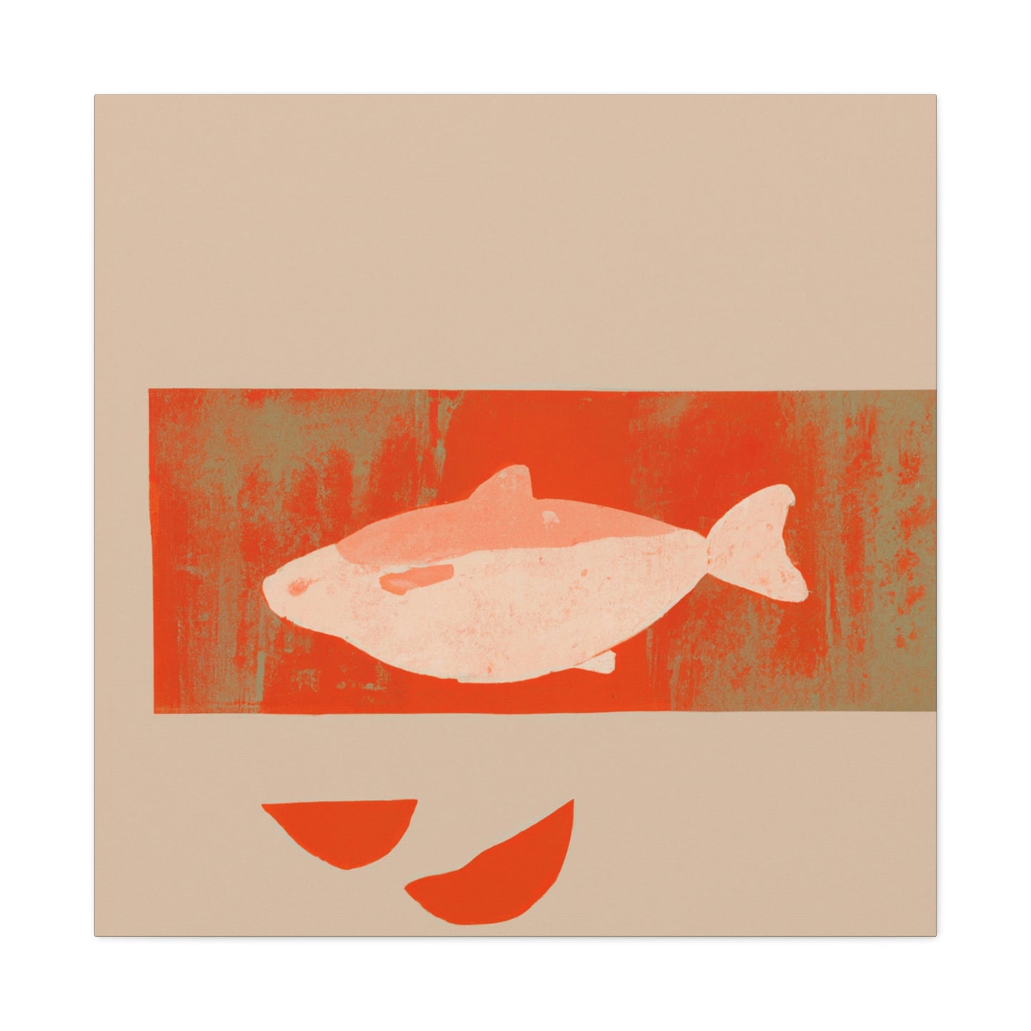 "Salmon in Simplicity" - Canvas