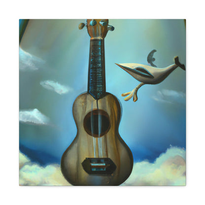 Ukelele Under Moonlight - Canvas