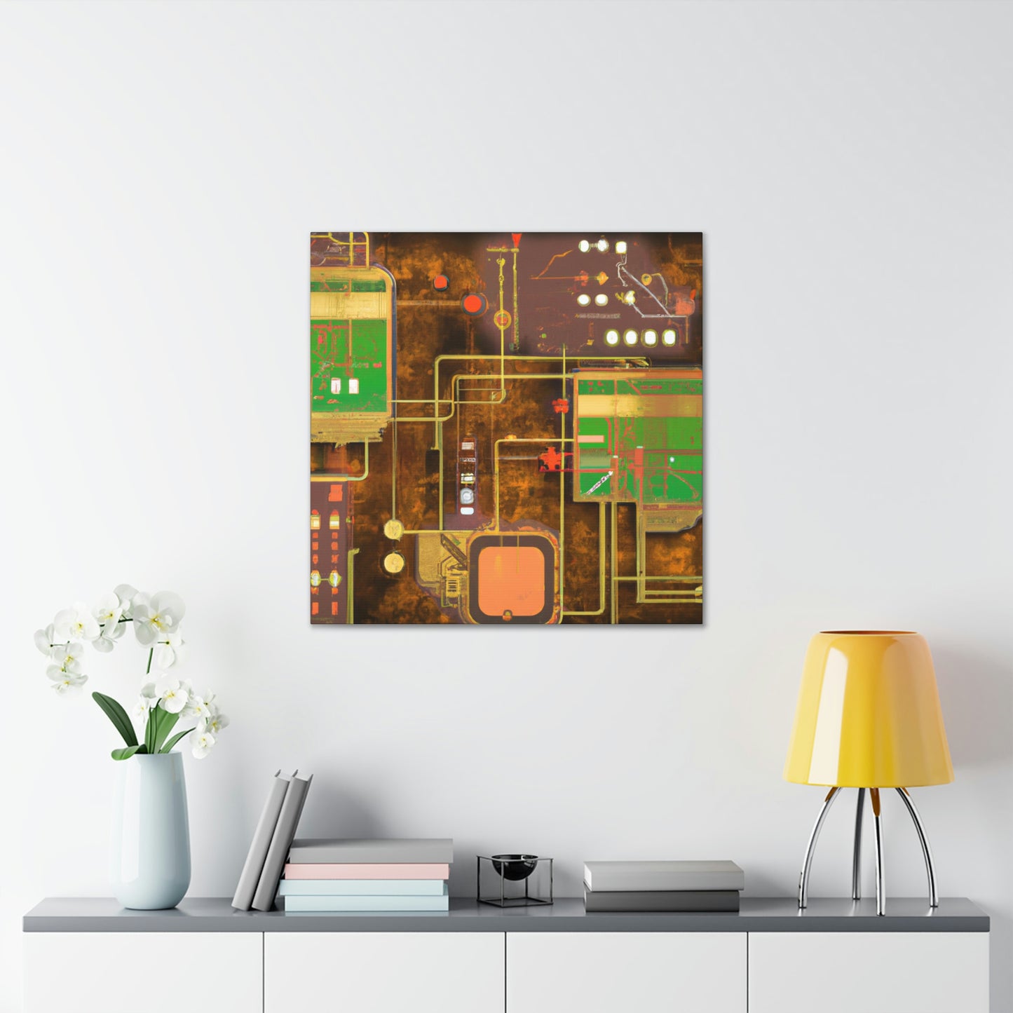 "The Technological Metropolis" - Canvas