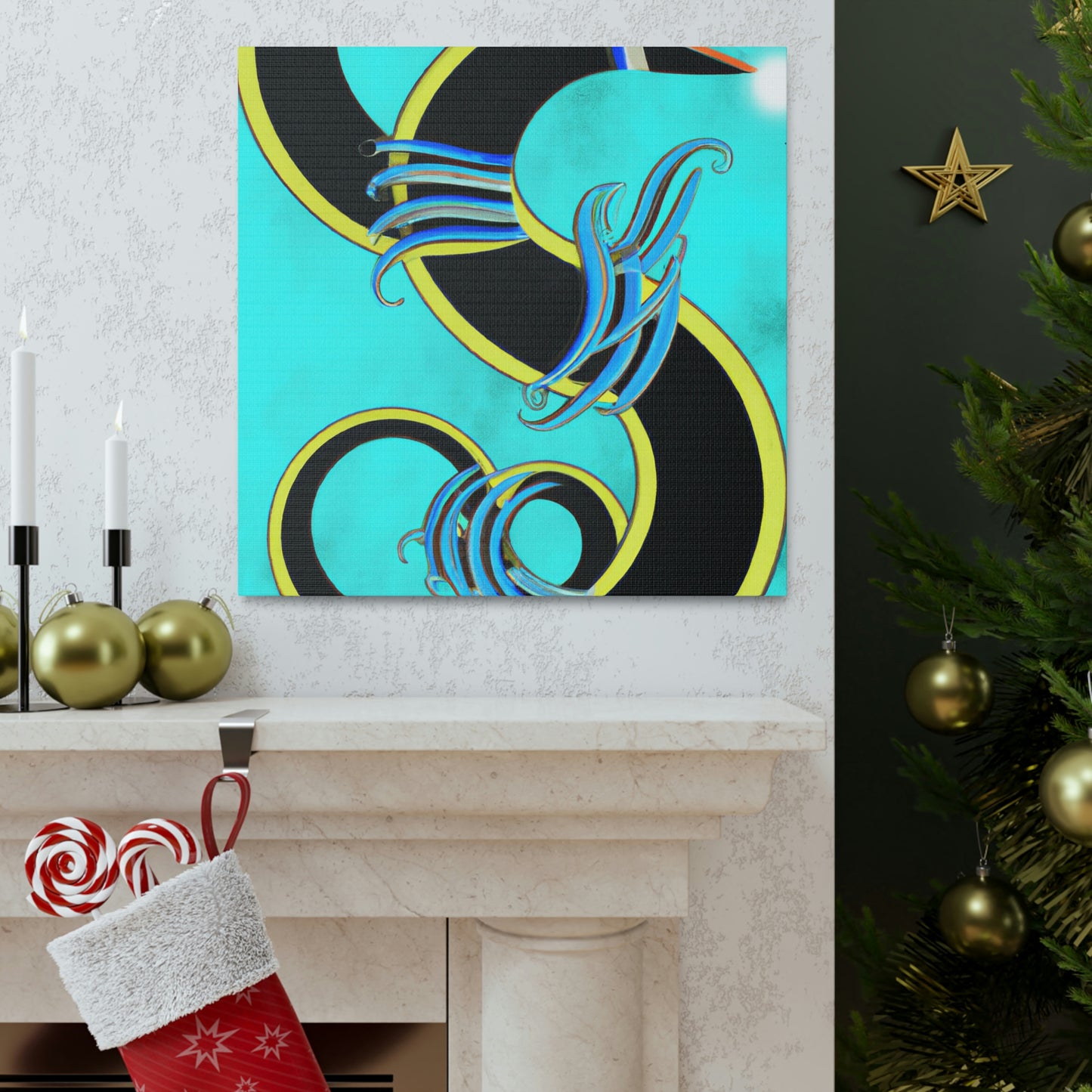 "Eel in Art Deco" - Canvas