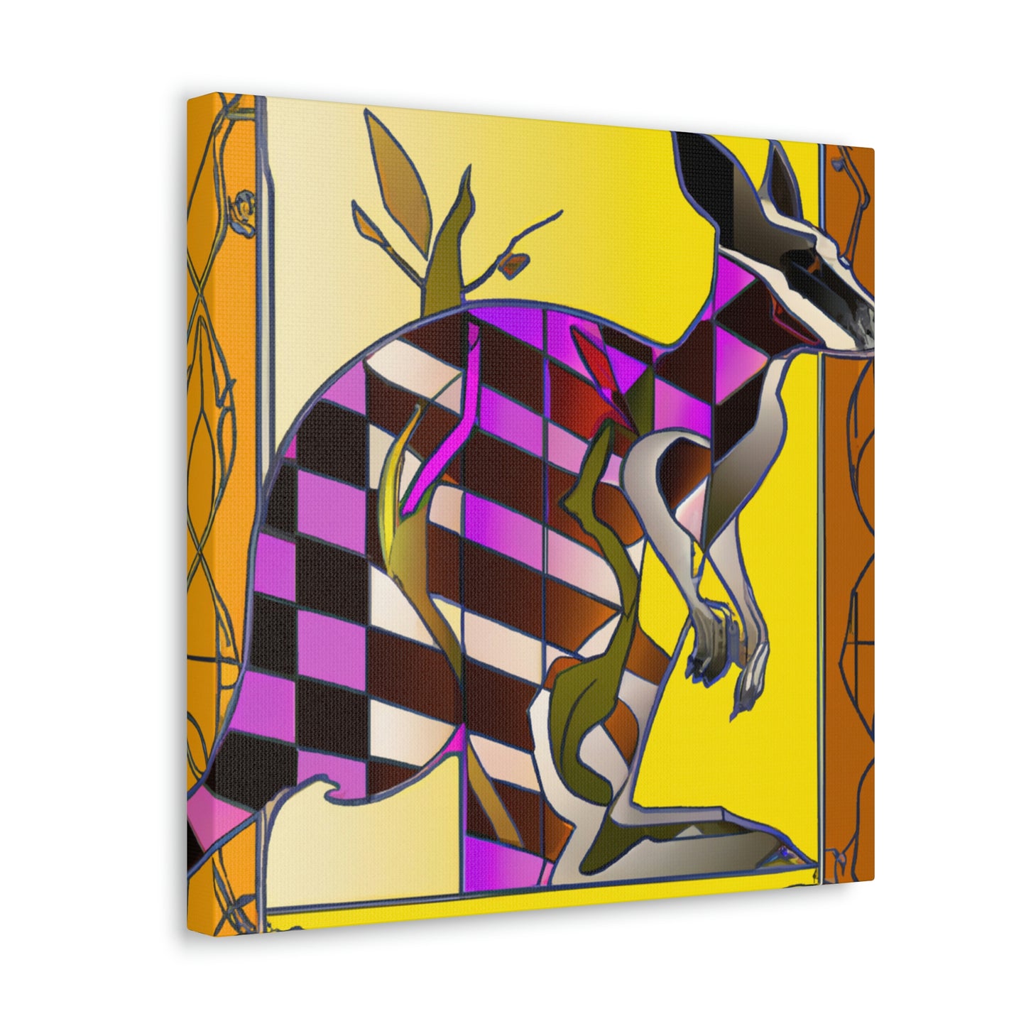 "Wallaby Dreams of Art" - Canvas