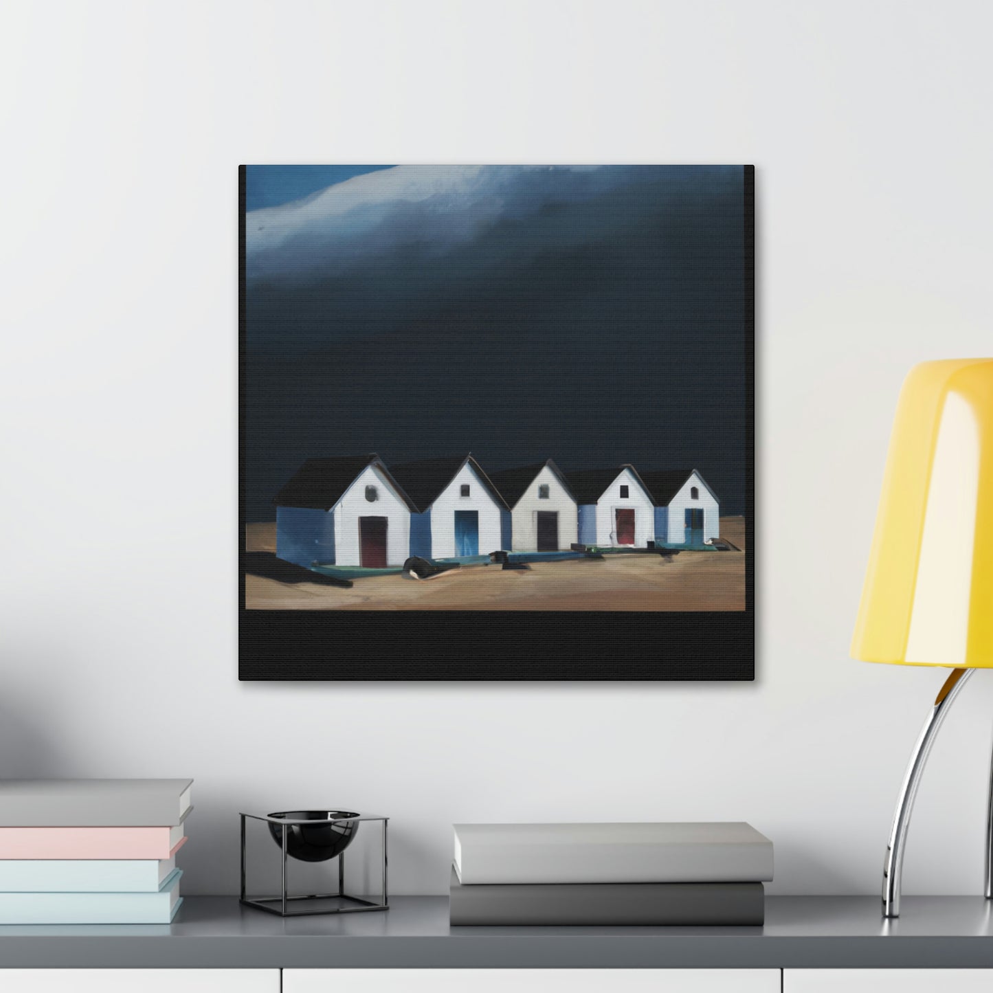 "Beach Houses - Minimalist" - Canvas