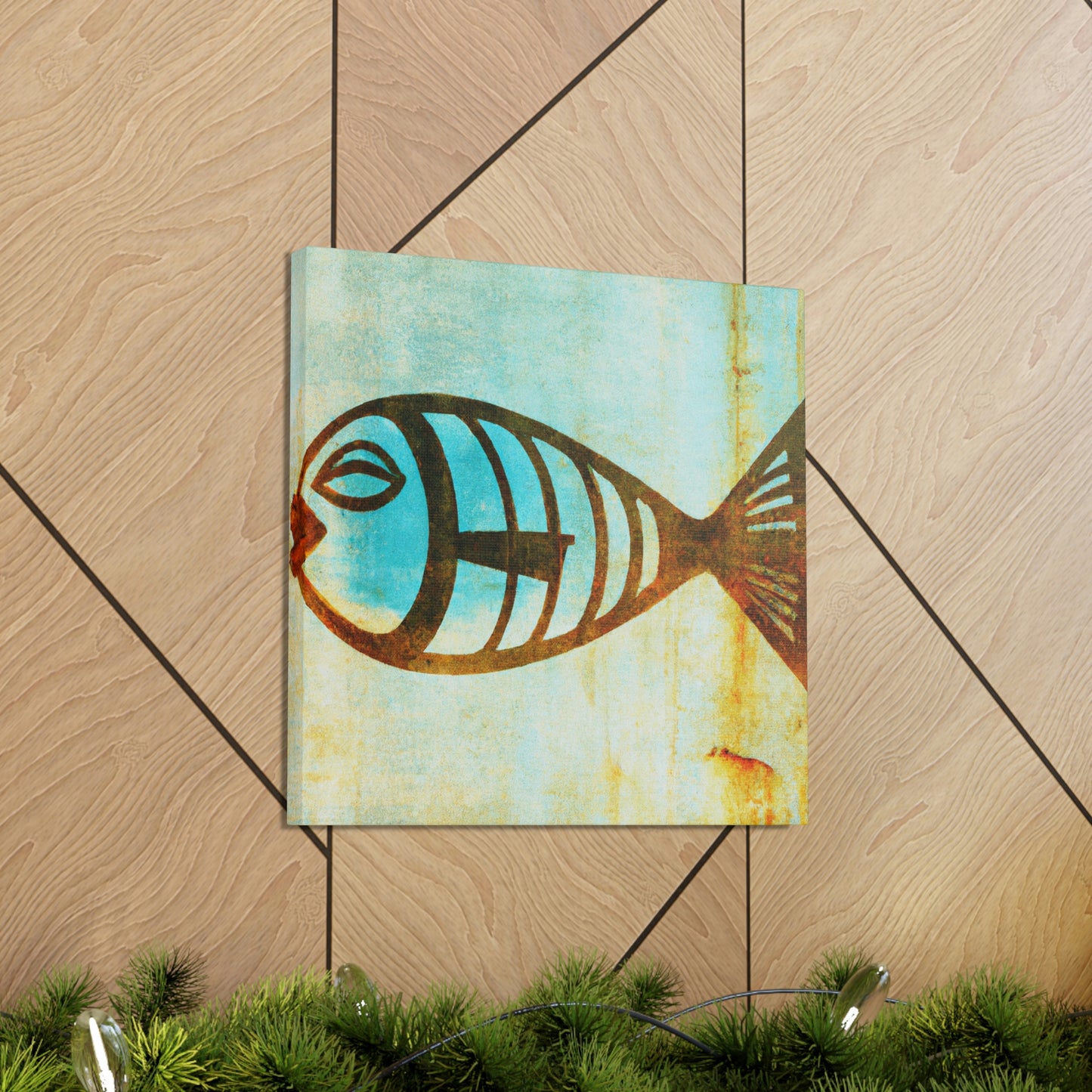 "Gilded Fish Glistening' - Canvas