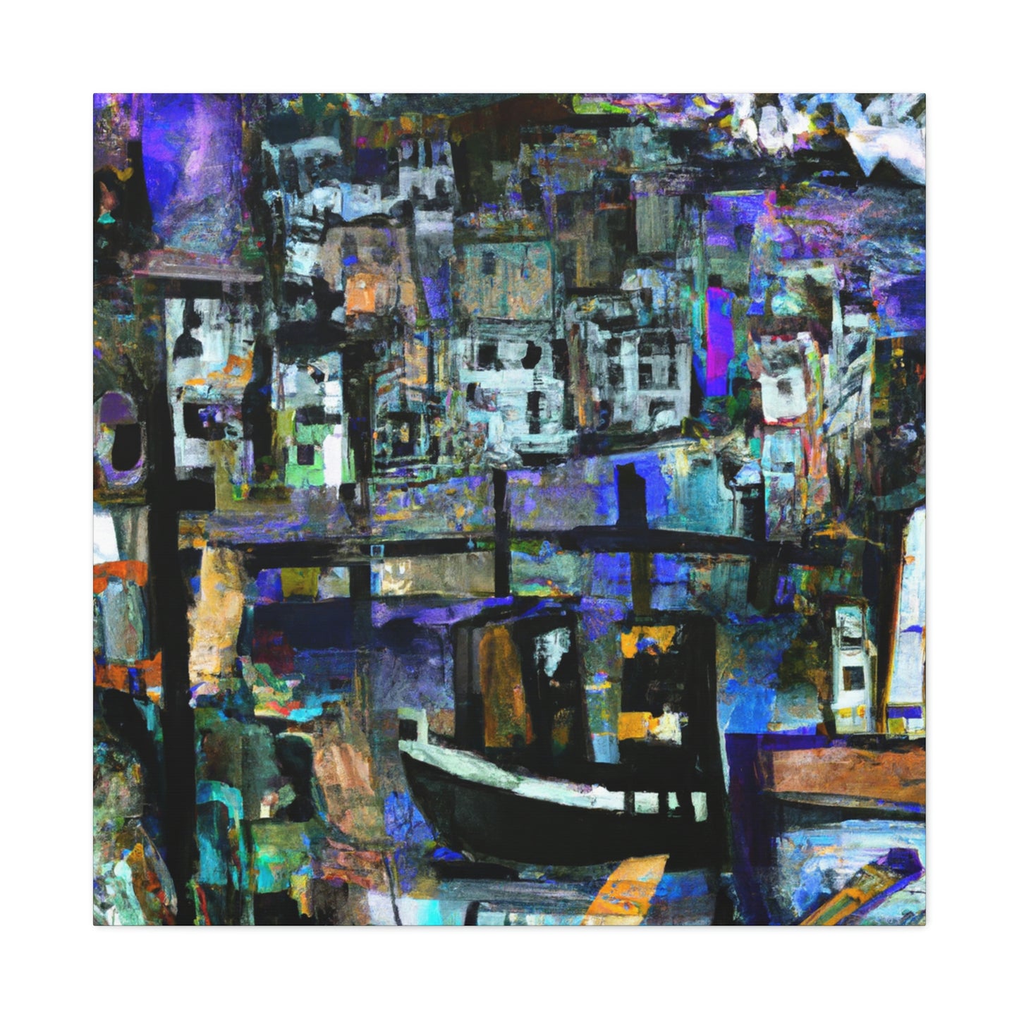 Harbor of Expressionism - Canvas