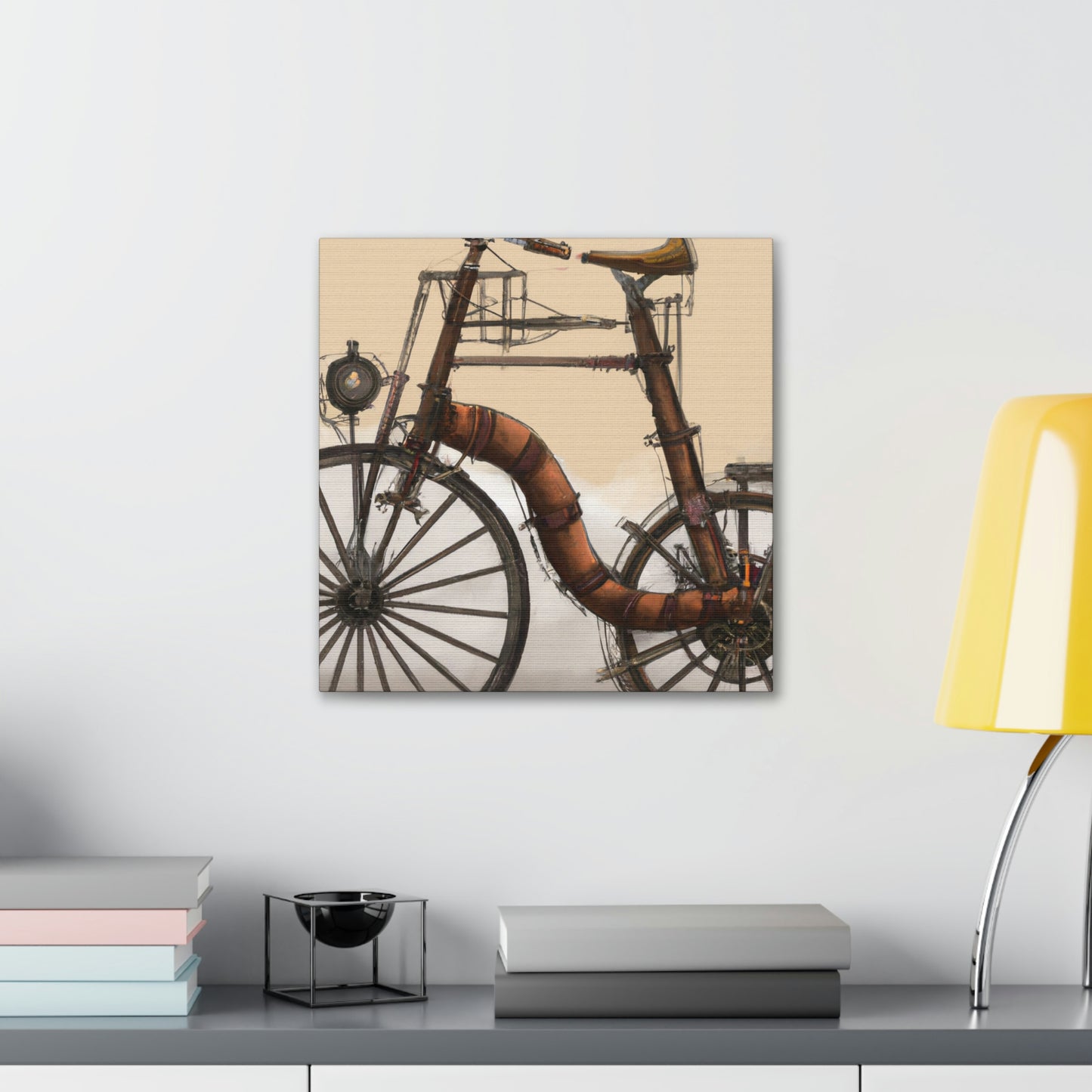 "The Clockwork Bicycle Ride" - Canvas