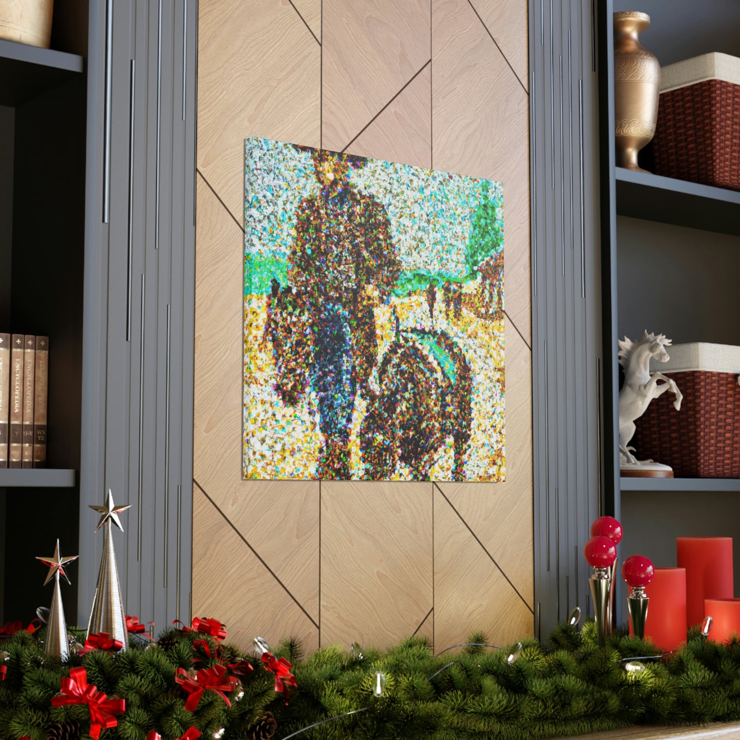 Frontier Town Mosaic - Canvas