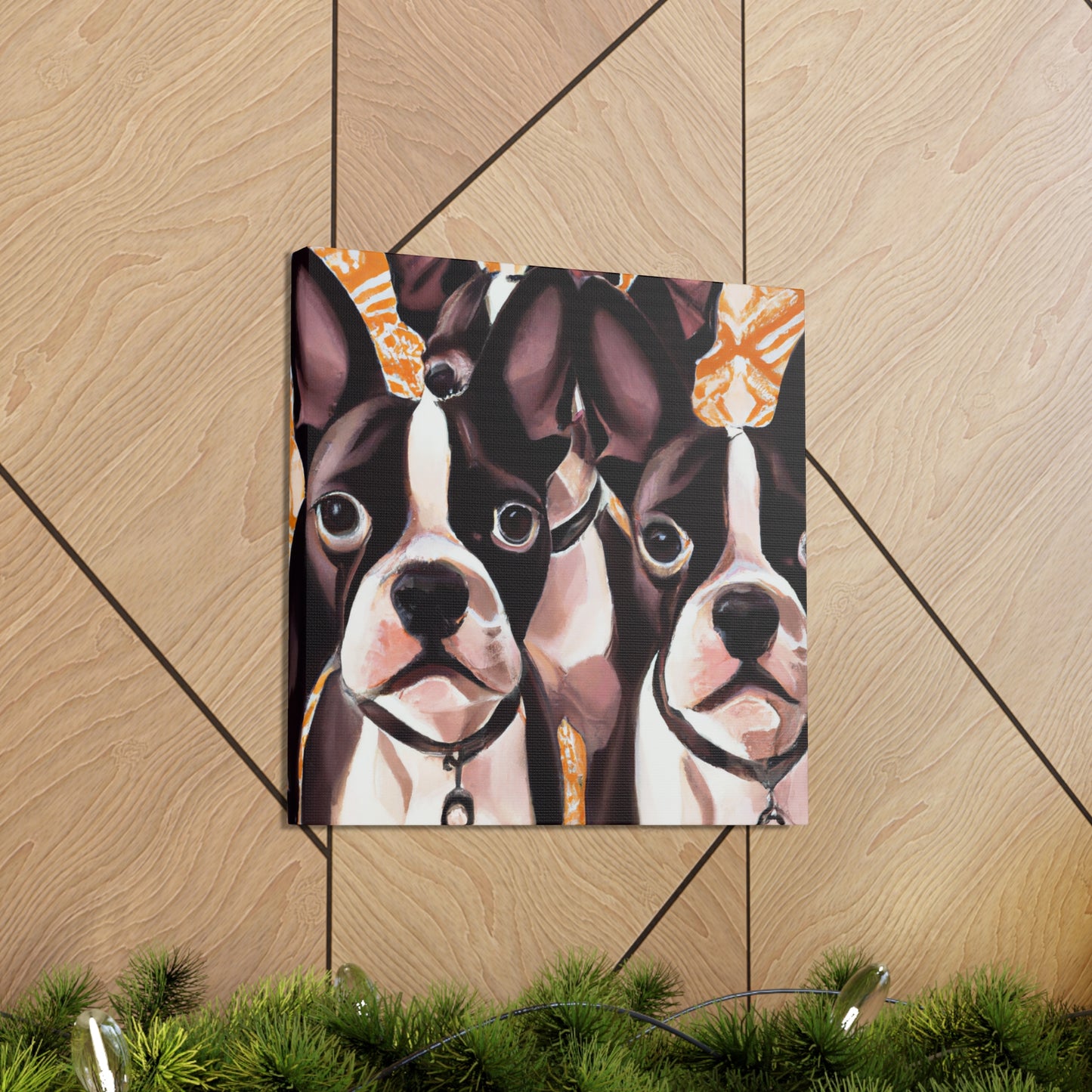 "Boston Terrier Splendour" - Canvas